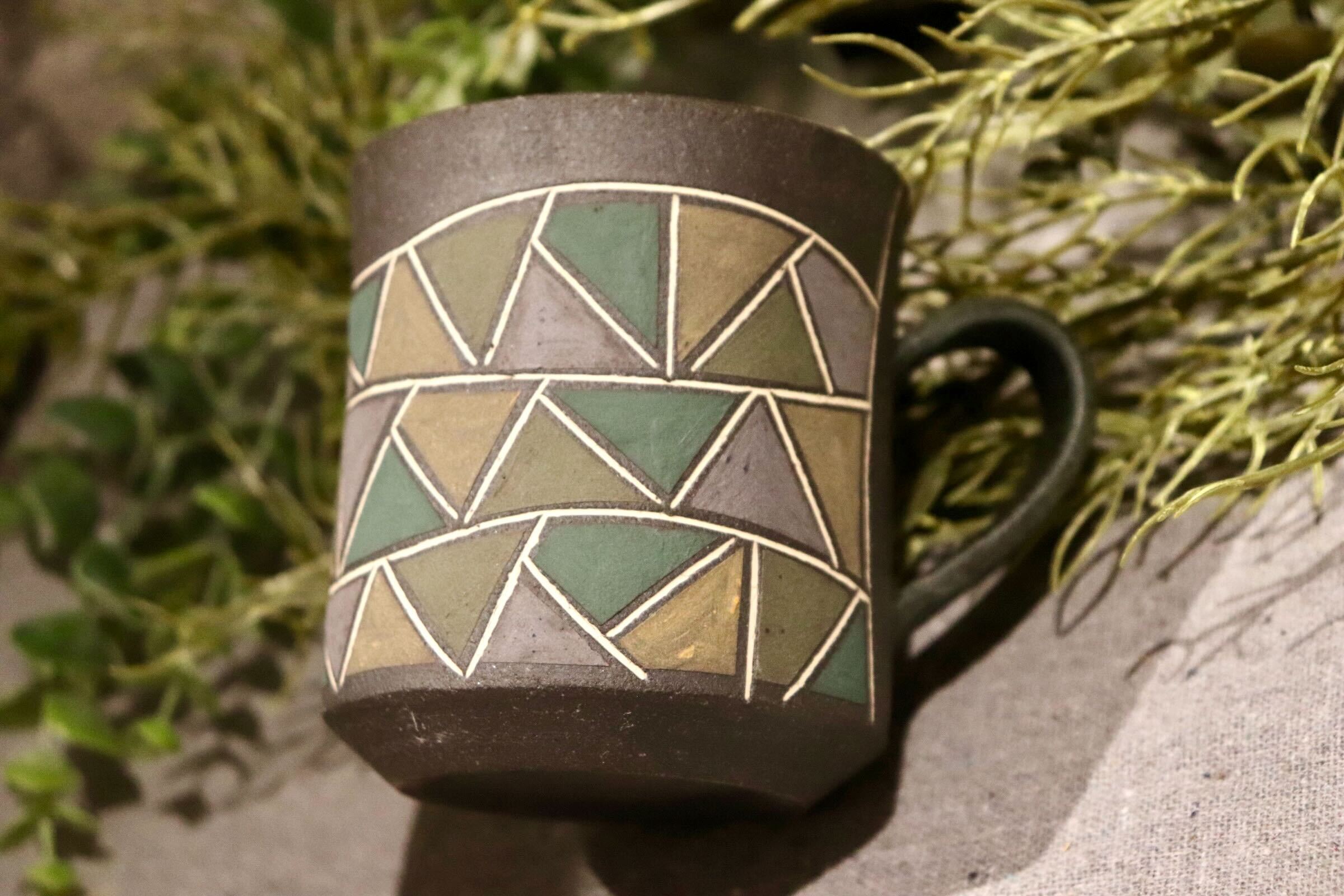 GMIO80C◯市野悟窯 丹波焼 マグカップ 陶器 市野哲次 伝統工芸 丹波篠山 未使用