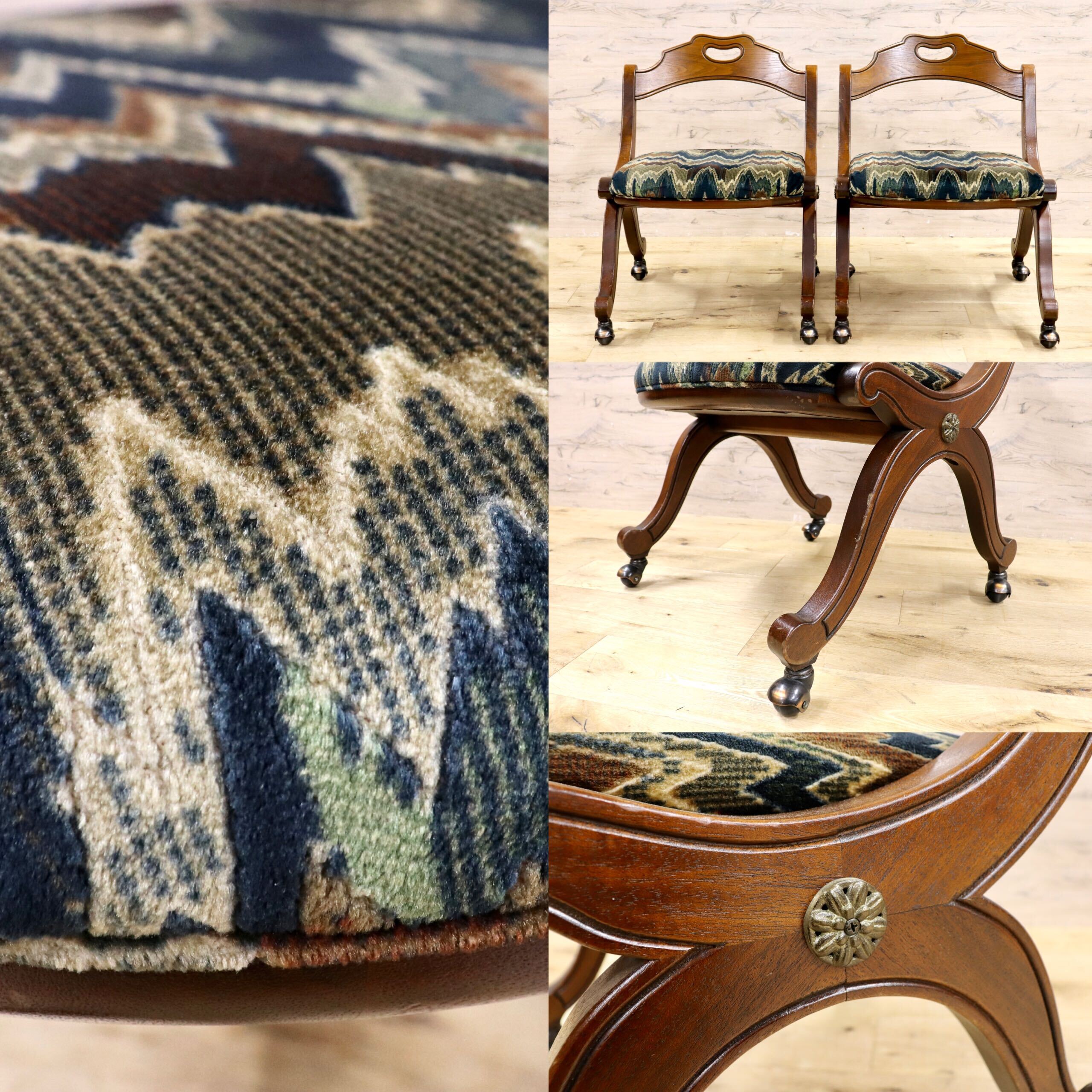 GMIK607A○DREXEL HERITAGE / ドレクセルヘリテイジ エスペラント ダイニングチェア 椅子 2脚セット ヴィンテージ クラシック 稀少