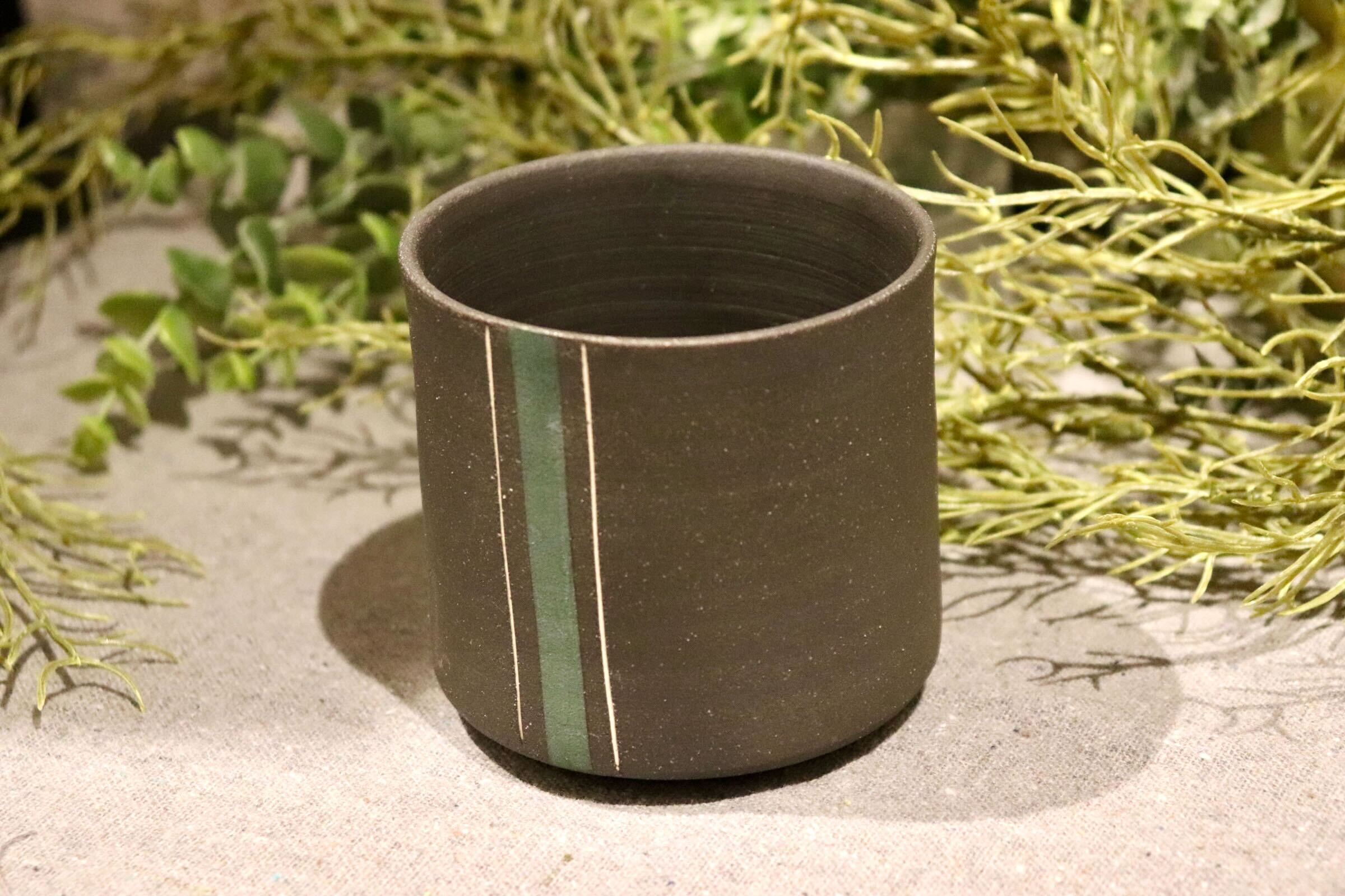 GMIO218A◯市野悟窯 丹波焼 焼酎カップ 陶器 市野哲次 伝統工芸 丹波篠山 未使用