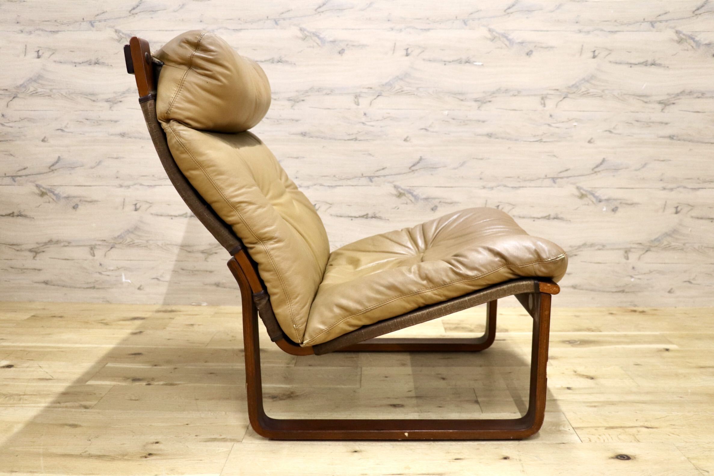 GMIK217○Tessa Furniture / テッサ・ファニチャー Angel エンゼル シングルソファ パーソナルチェア 本革 モダン ヴィンテージ 稀少