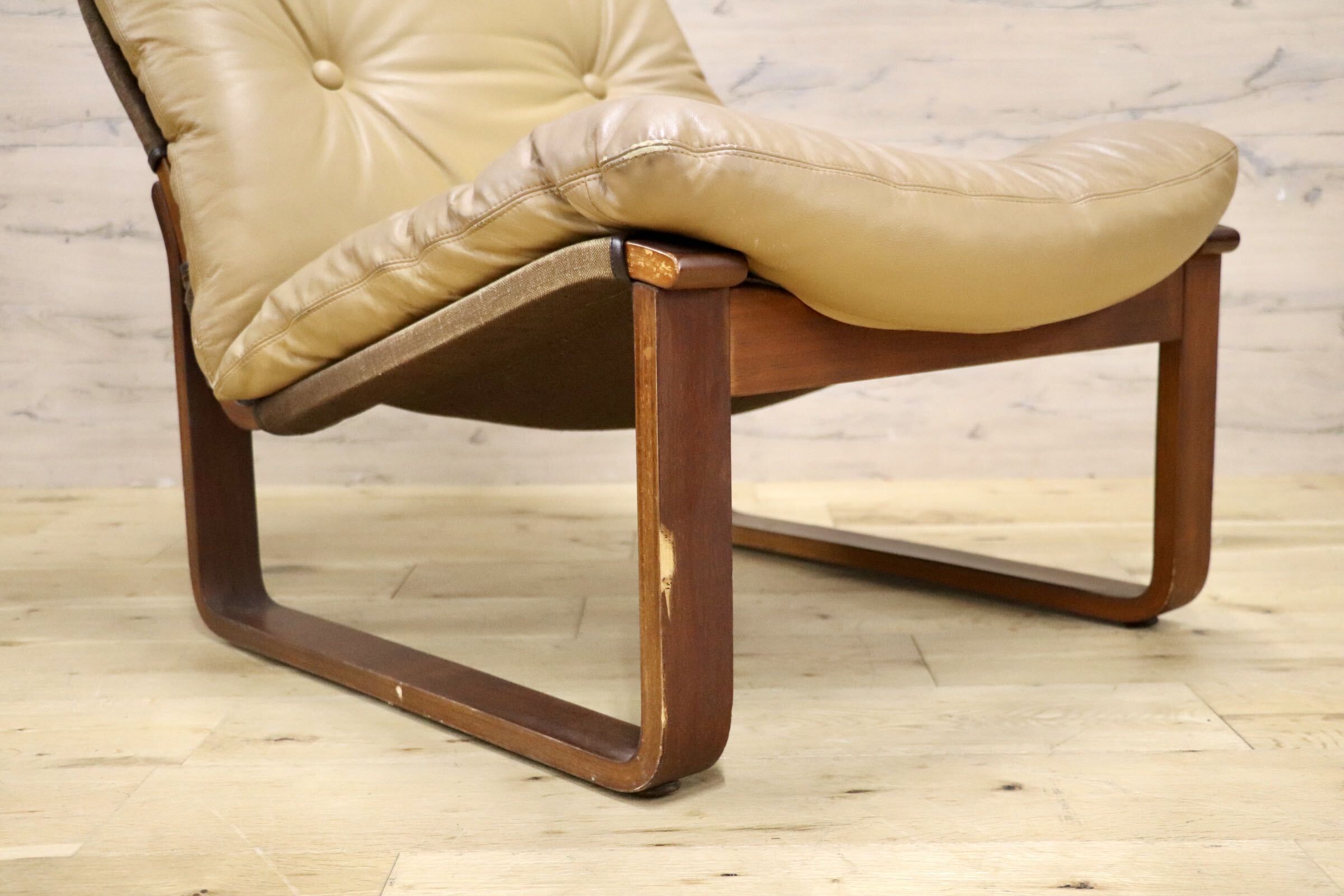 GMIK217○Tessa Furniture / テッサ・ファニチャー Angel エンゼル シングルソファ パーソナルチェア 本革 モダン ヴィンテージ 稀少