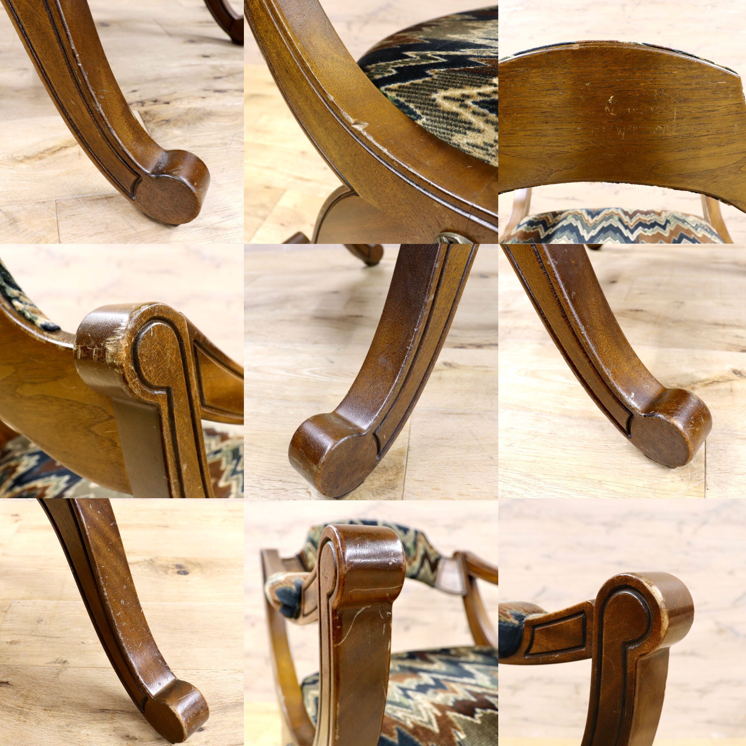 GMIK607B○DREXEL HERITAGE / ドレクセルヘリテイジ エスペラント ダイニングチェア アームチェア 椅子 2脚セット ヴィンテージ クラシック