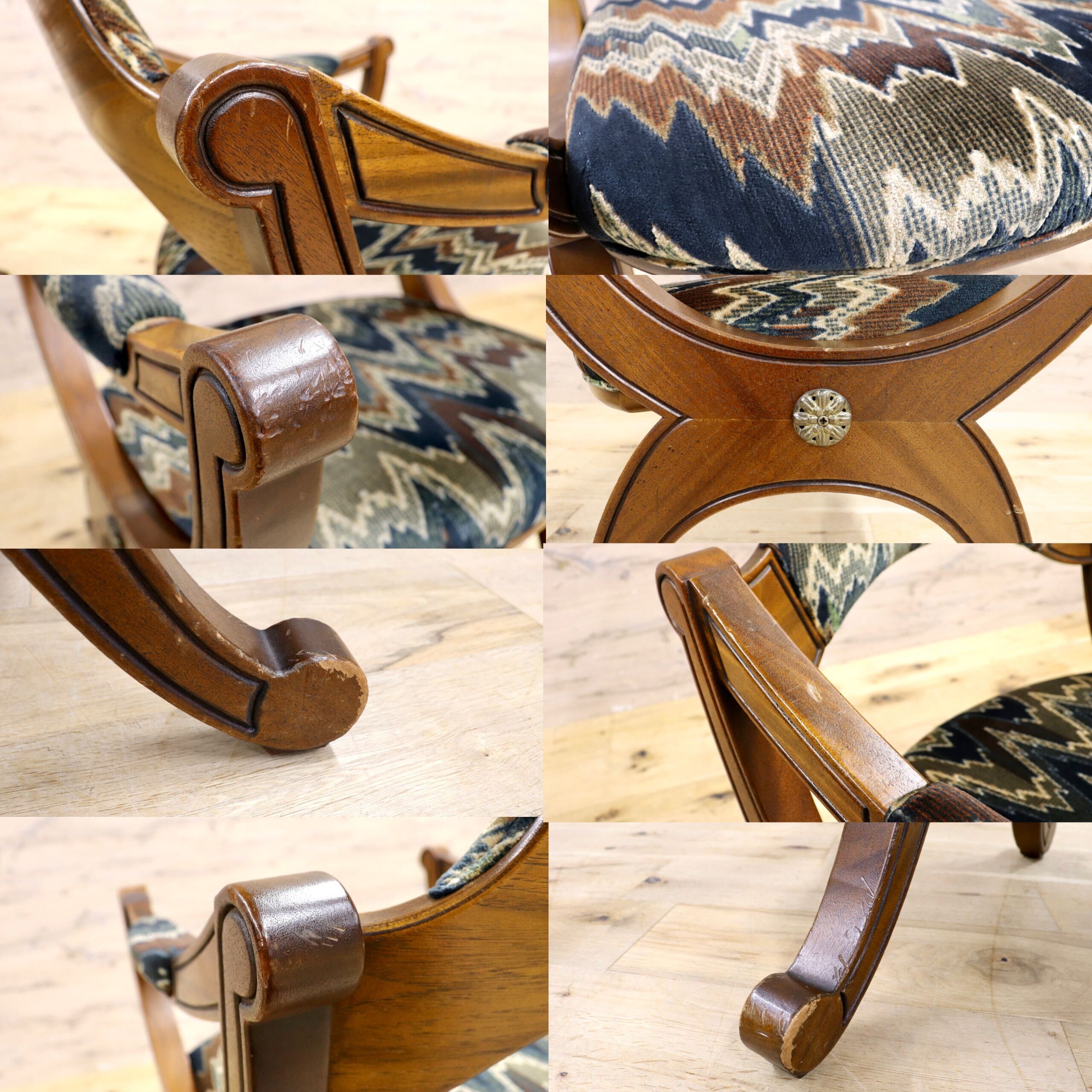 GMIK607B○DREXEL HERITAGE / ドレクセルヘリテイジ エスペラント ダイニングチェア アームチェア 椅子 2脚セット ヴィンテージ クラシック