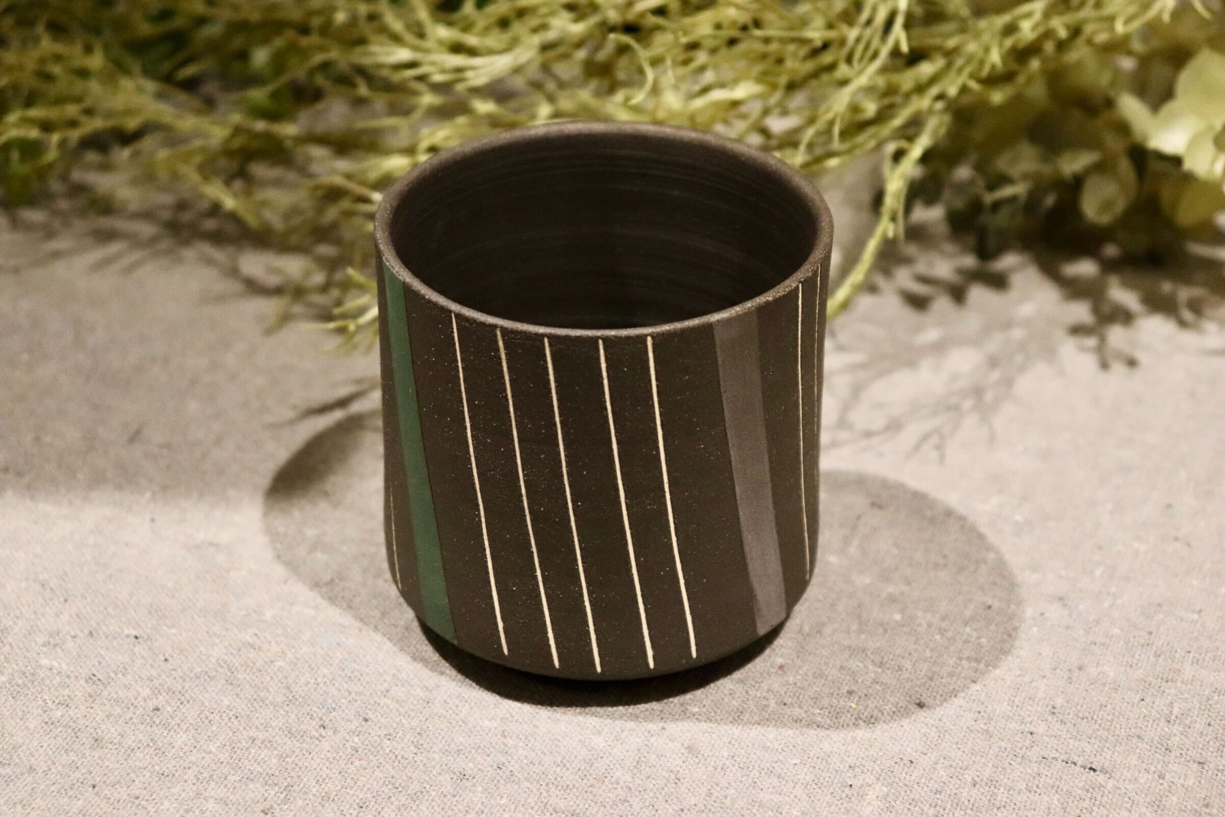 GMIO218C◯市野悟窯 丹波焼 焼酎カップ 市野哲次 陶器 酒器 伝統工芸 丹波篠山 未使用