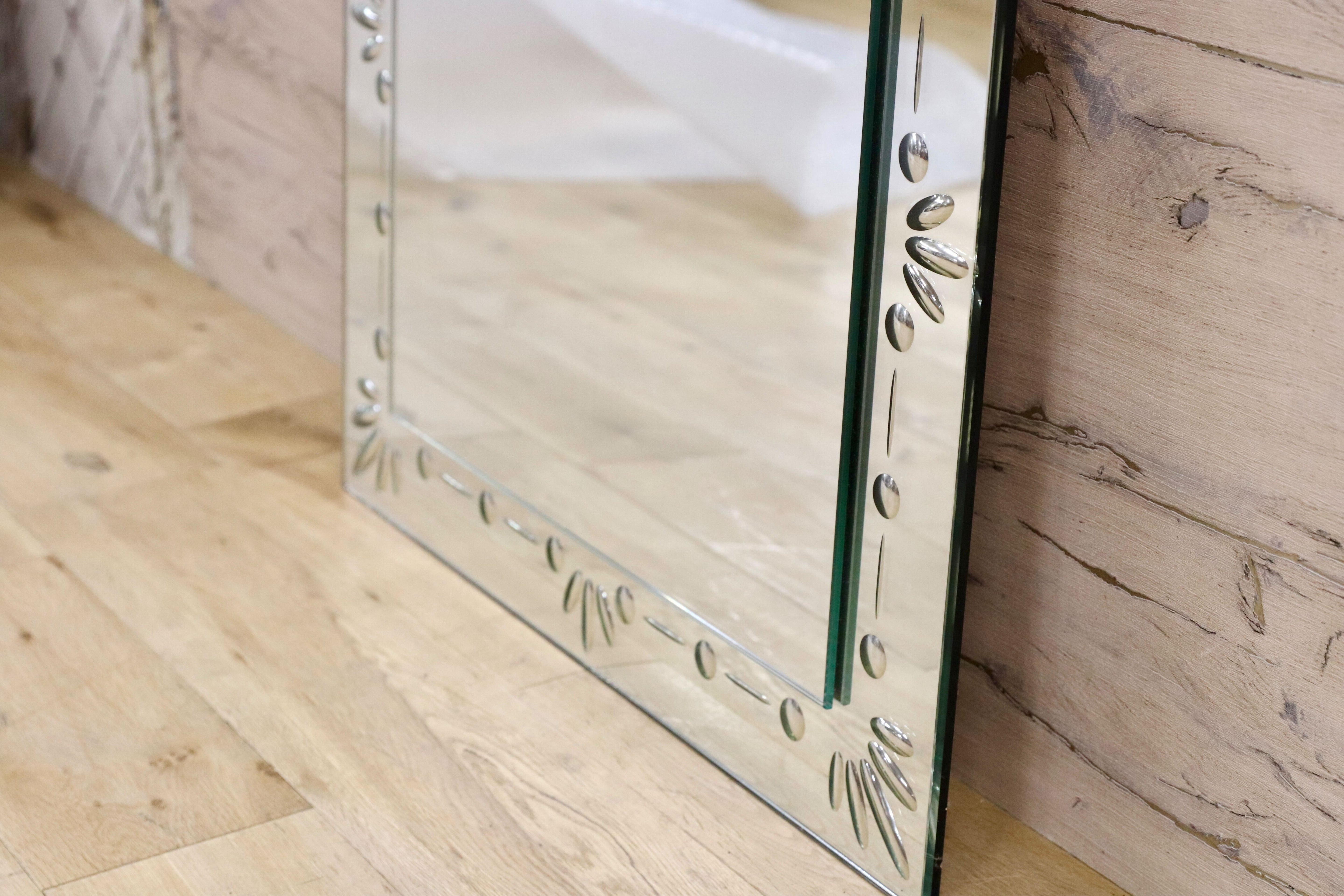 GMIK276○イタリアモダン ベネチアンミラー Venetian Mirror 店舗什器 高級ミラー 壁掛けミラー ウォールミラー