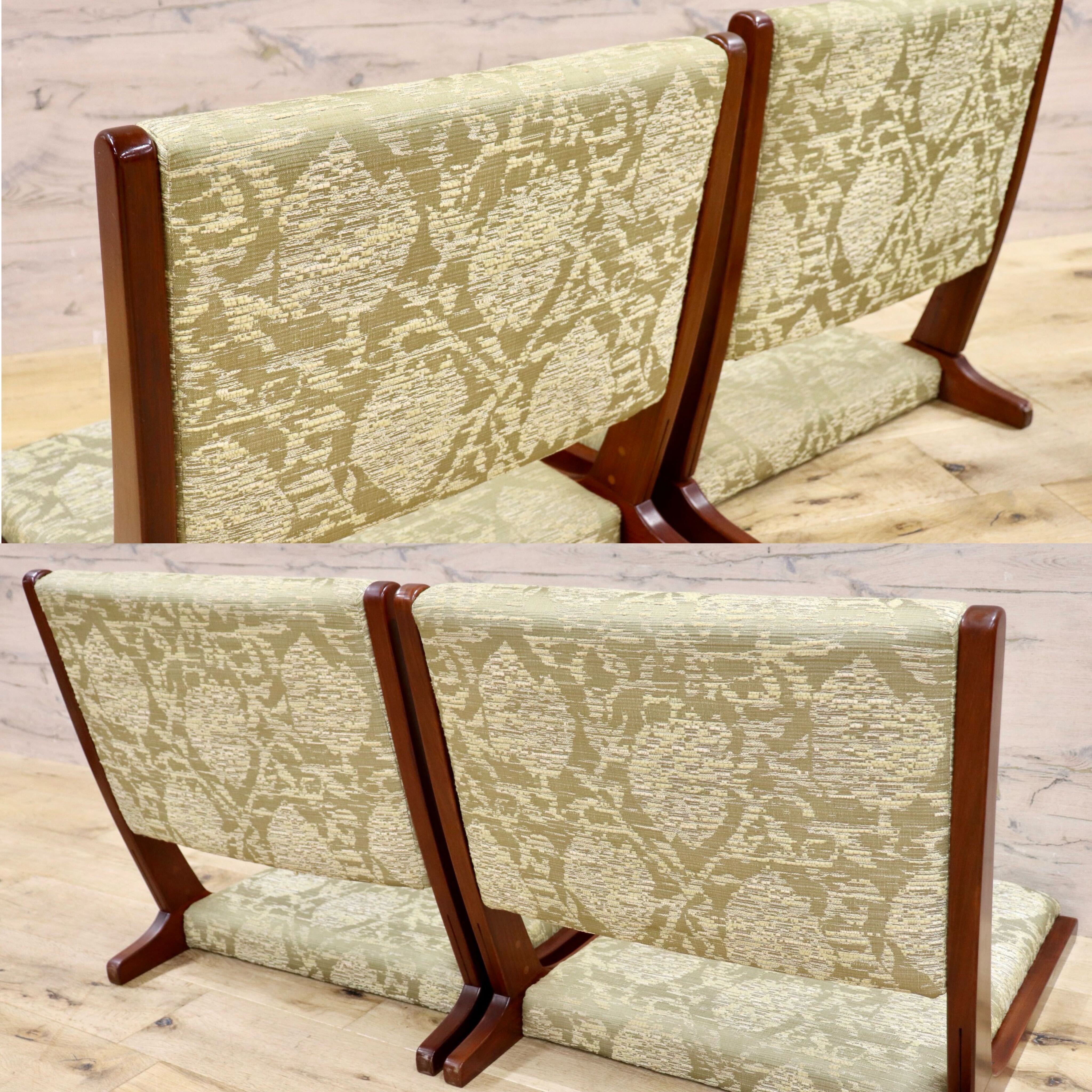 GMIH289○karimoku / カリモク 座椅子 4脚セット 折りたたみ椅子 和風椅子 和室 和家具 国産家具