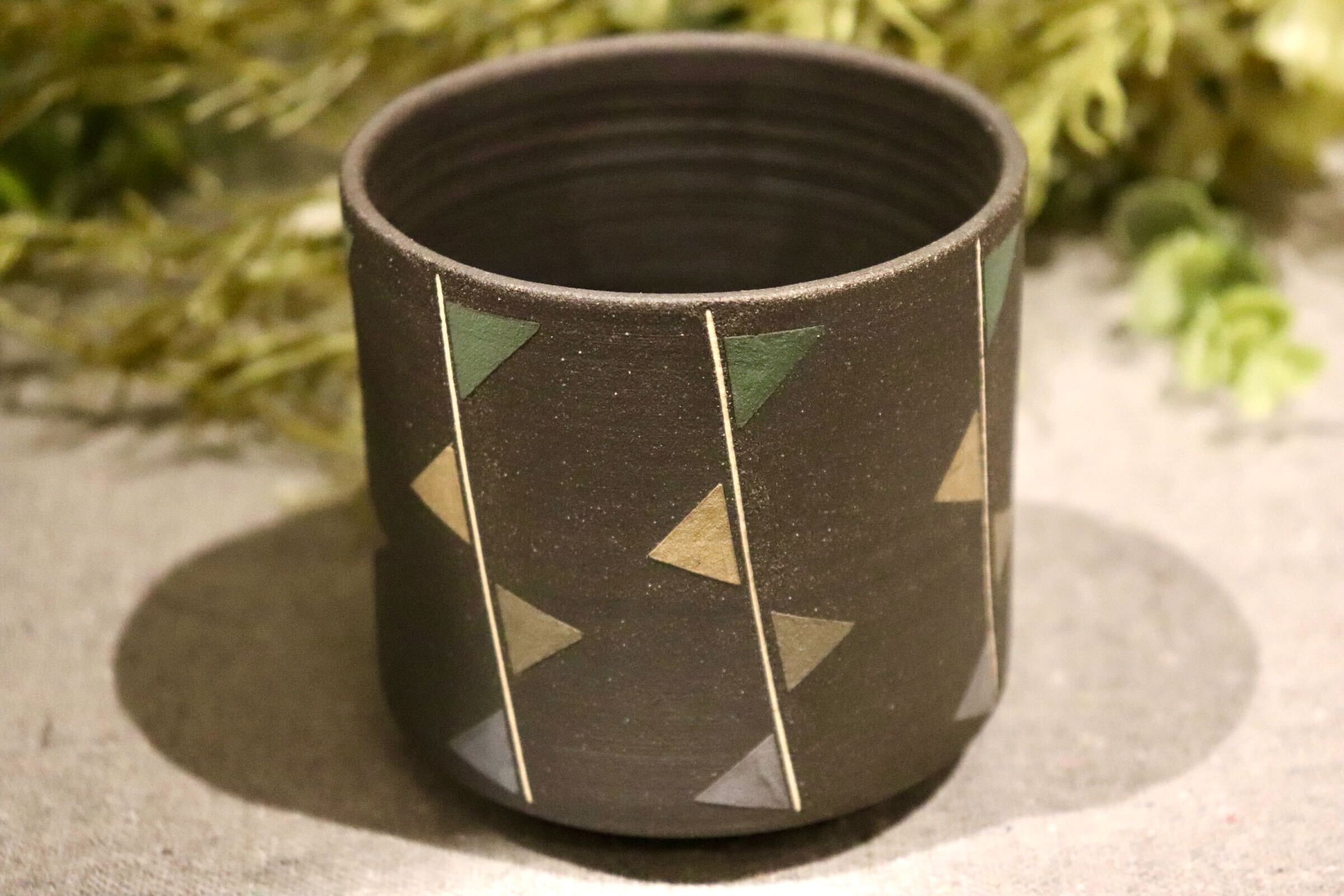 GMIO88A◯市野悟窯 丹波焼 ビアカップ 市野哲次 陶器 酒器 伝統工芸 丹波篠山 未使用