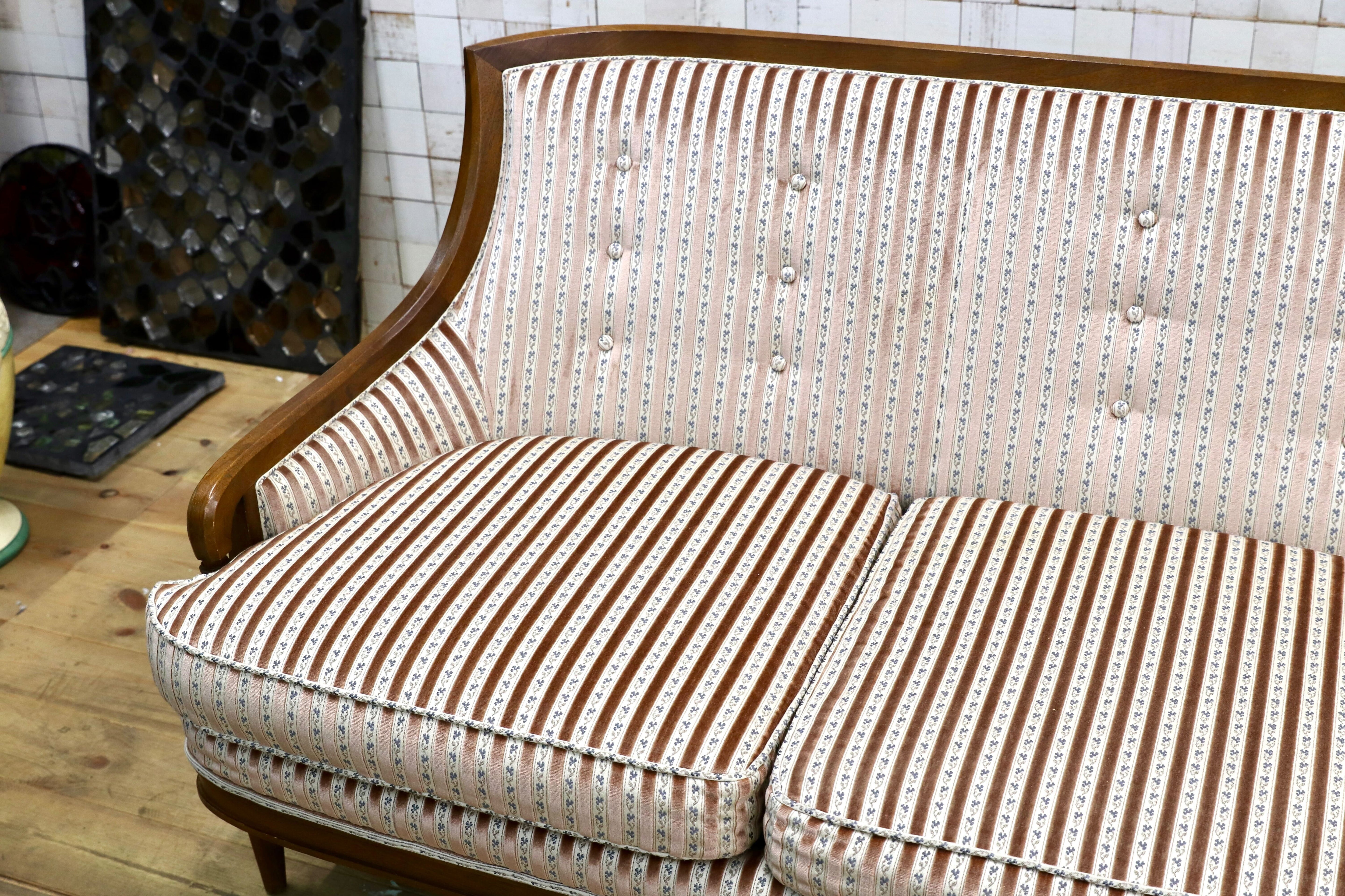 GMIK862C○DREXEL HERITAGE / ドレクセルヘリテイジ アップホルスタリー 3人掛けソファ トリプルソファ ファブリック 最高峰 約120万 稀少