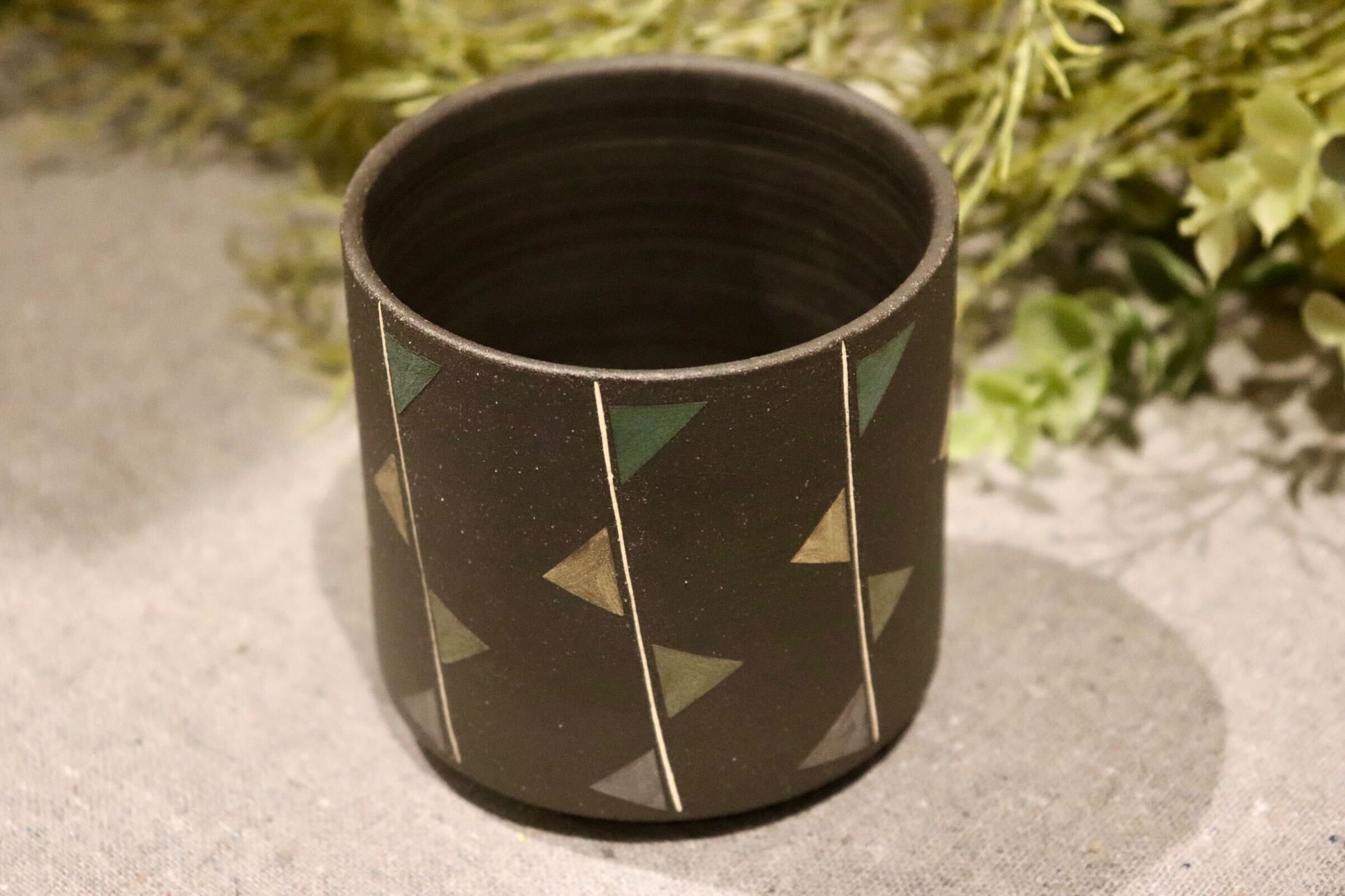 GMIO88B◯市野悟窯 丹波焼 ビアカップ 市野哲次 陶器 酒器 伝統工芸 丹波篠山 未使用