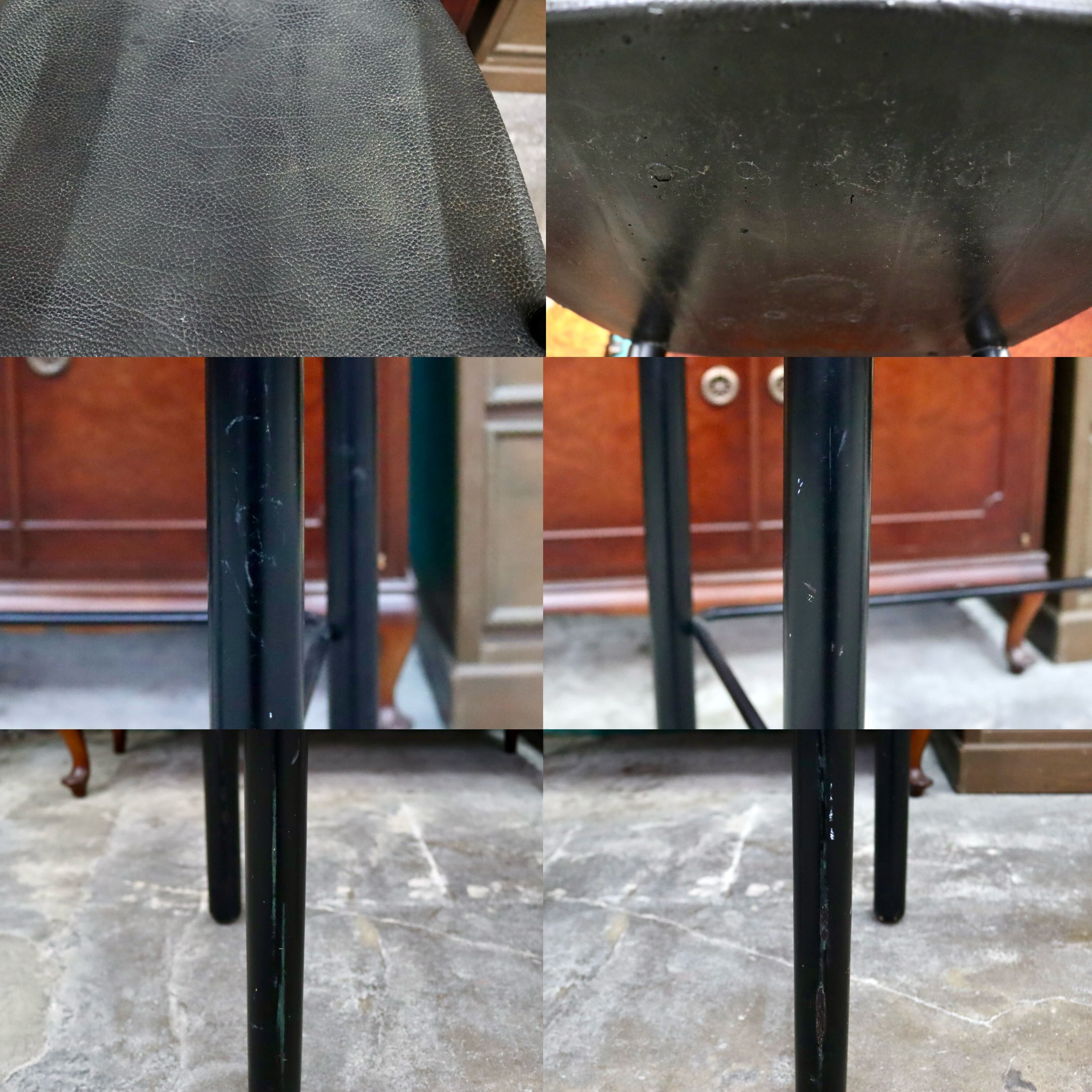 GMIS471E○レオナルド アームチェア カウンターチェア ブラック デザイナーズ 椅子 INTER-DECOR取扱い 検）Cassina Strassle Collection