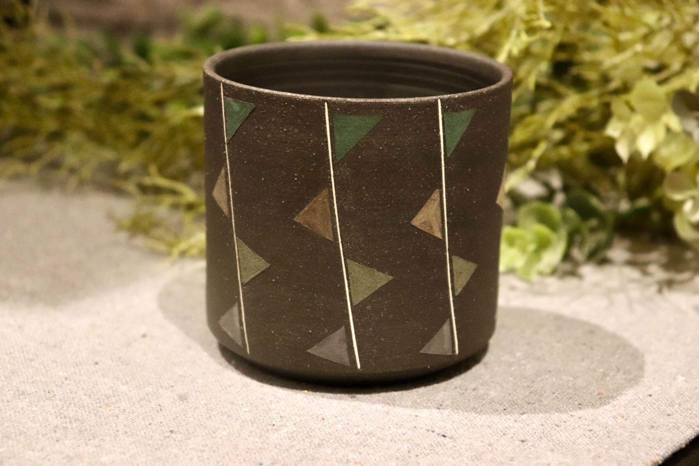 GMIO88B◯市野悟窯 丹波焼 ビアカップ 市野哲次 陶器 酒器 伝統工芸 丹波篠山 未使用