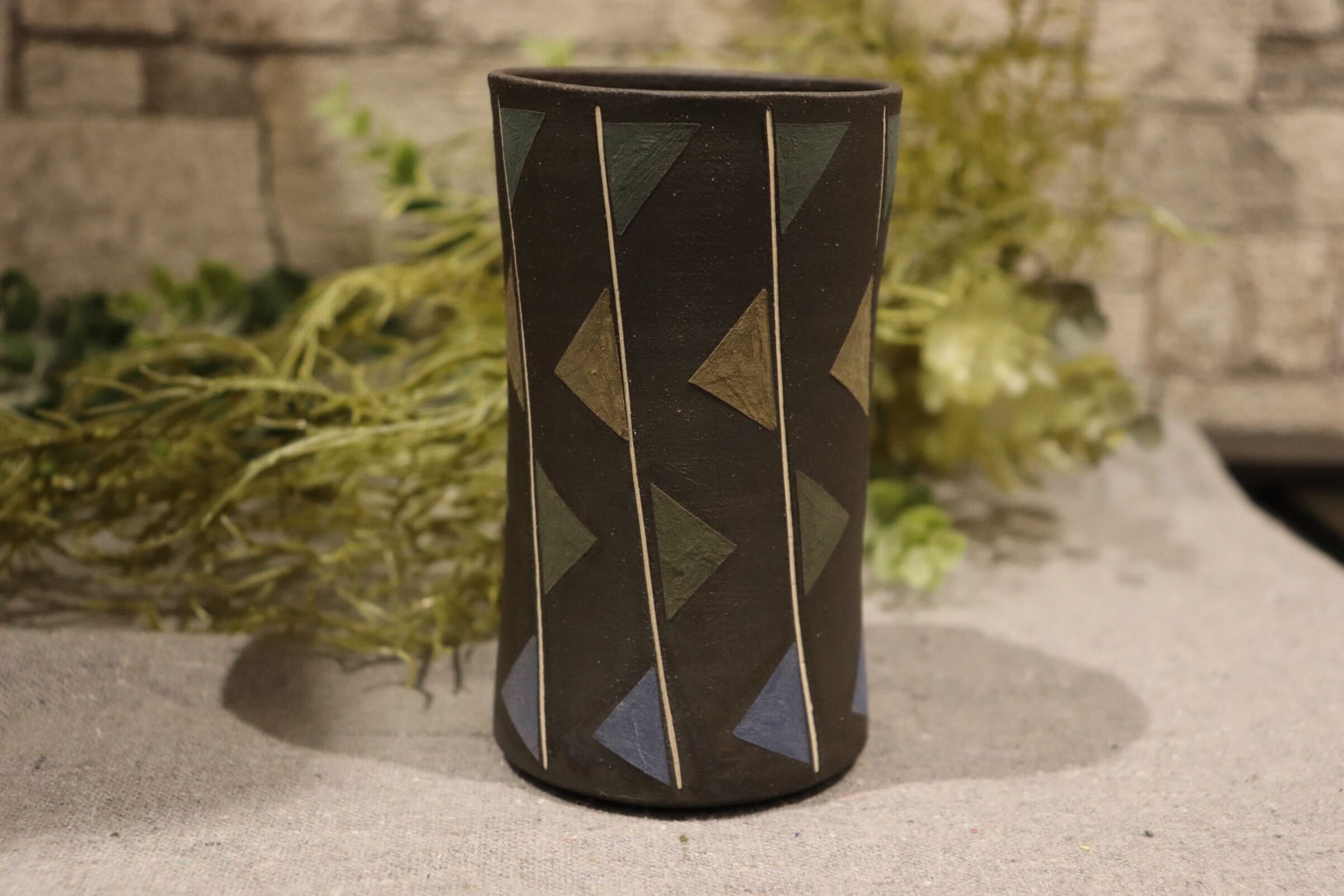 GMIO87A◯市野悟窯 丹波焼 ビアカップ 市野哲次 陶器 酒器 伝統工芸 丹波篠山 未使用