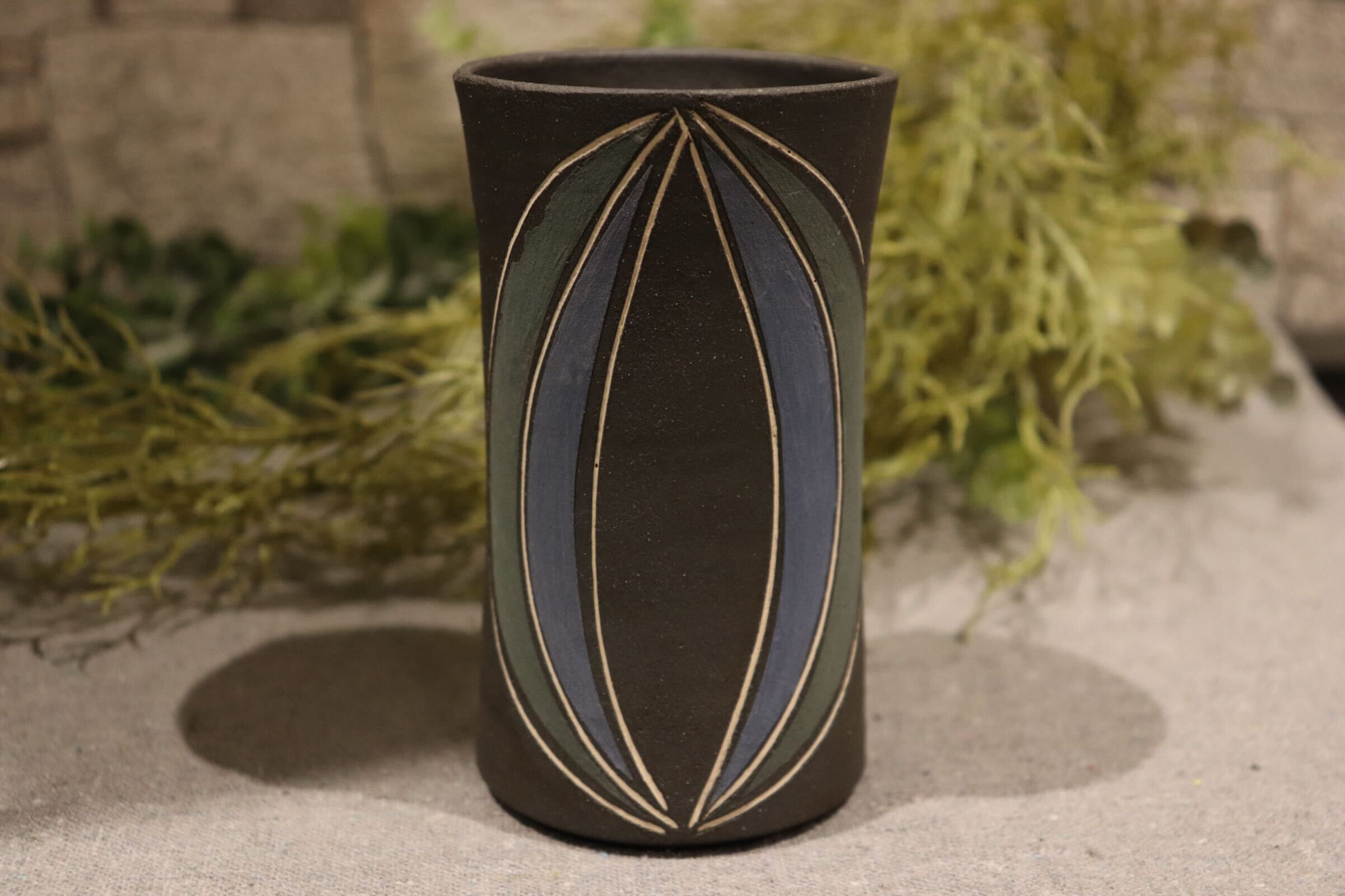 GMIO87B◯市野悟窯 丹波焼 ビアカップ 市野哲次 陶器 酒器 伝統工芸 丹波篠山 未使用