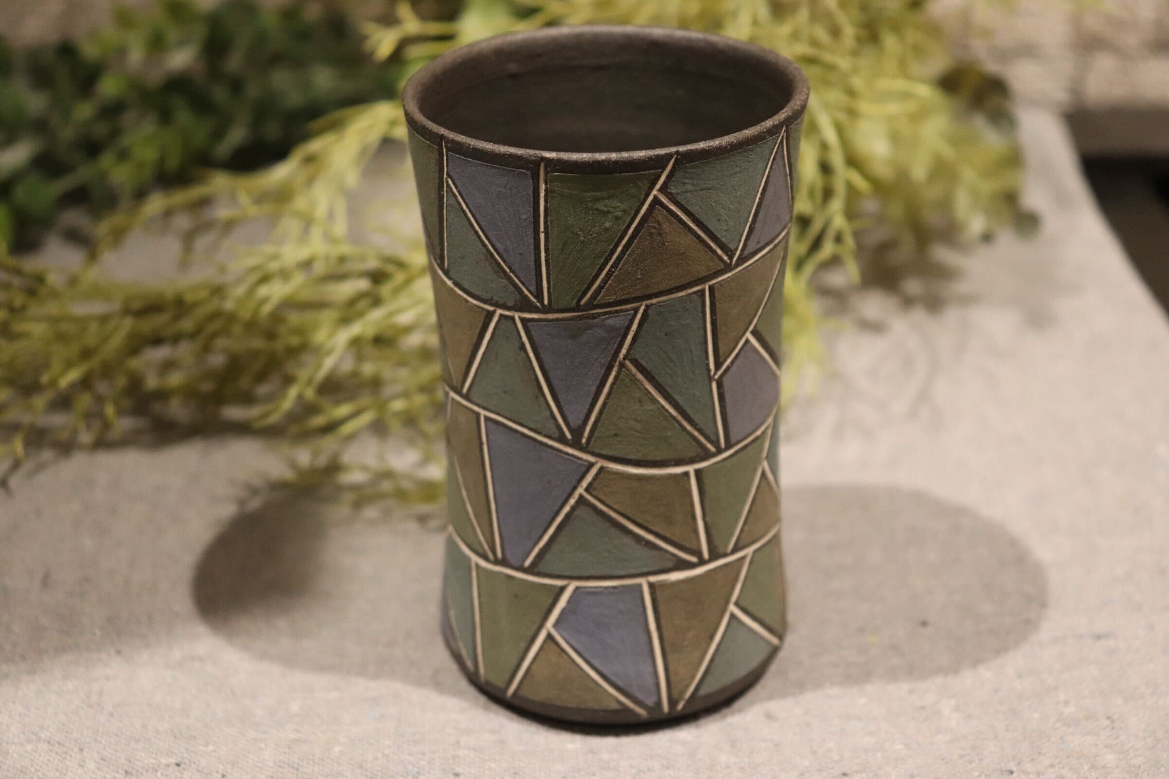 GMIO87C◯市野悟窯 丹波焼 ビアカップ 市野哲次 陶器 酒器 伝統工芸 丹波篠山 未使用