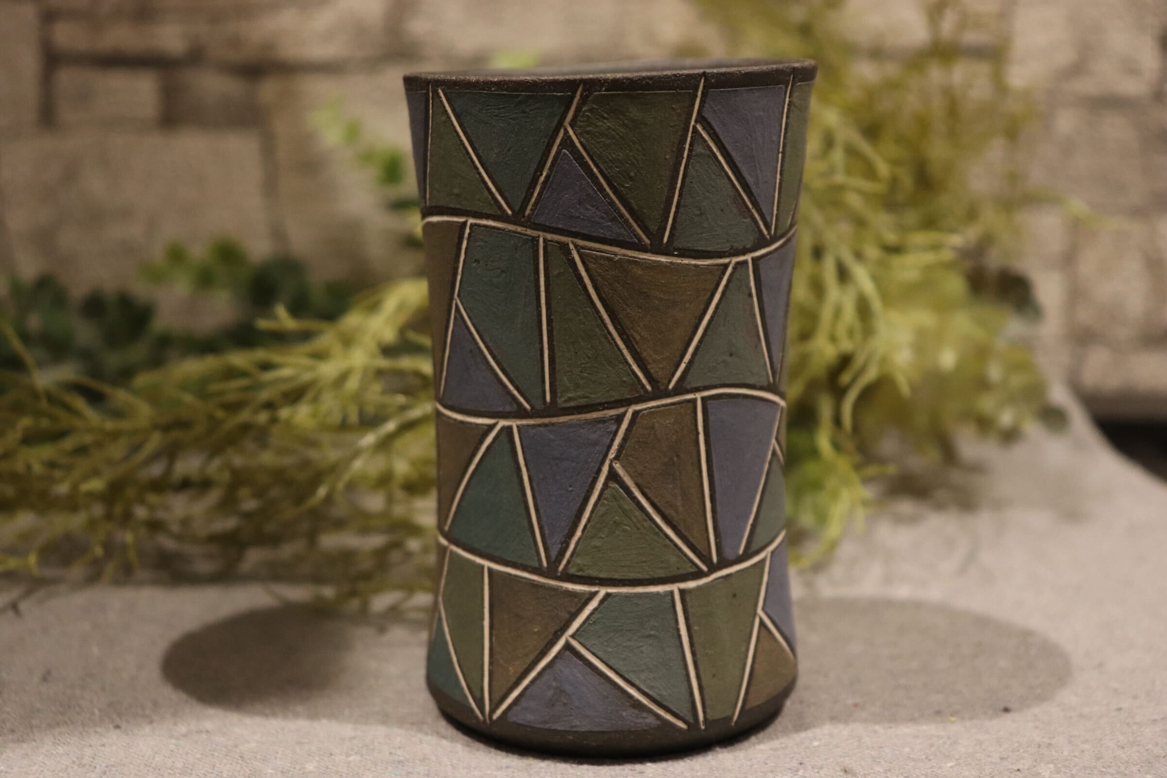 GMIO87C◯市野悟窯 丹波焼 ビアカップ 市野哲次 陶器 酒器 伝統工芸 丹波篠山 未使用