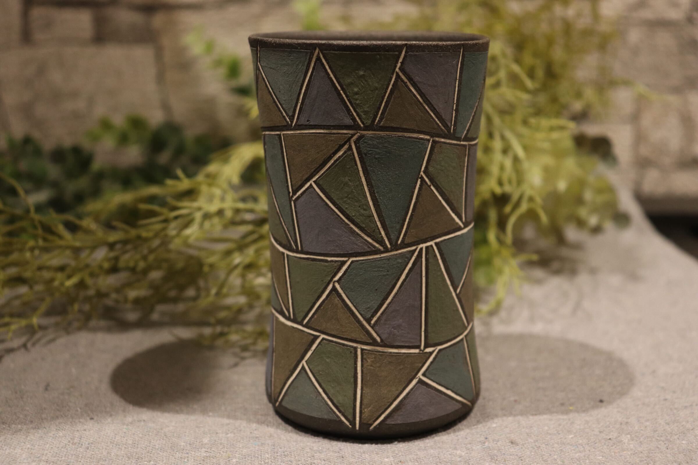 GMIO87C◯市野悟窯 丹波焼 ビアカップ 市野哲次 陶器 酒器 伝統工芸 丹波篠山 未使用