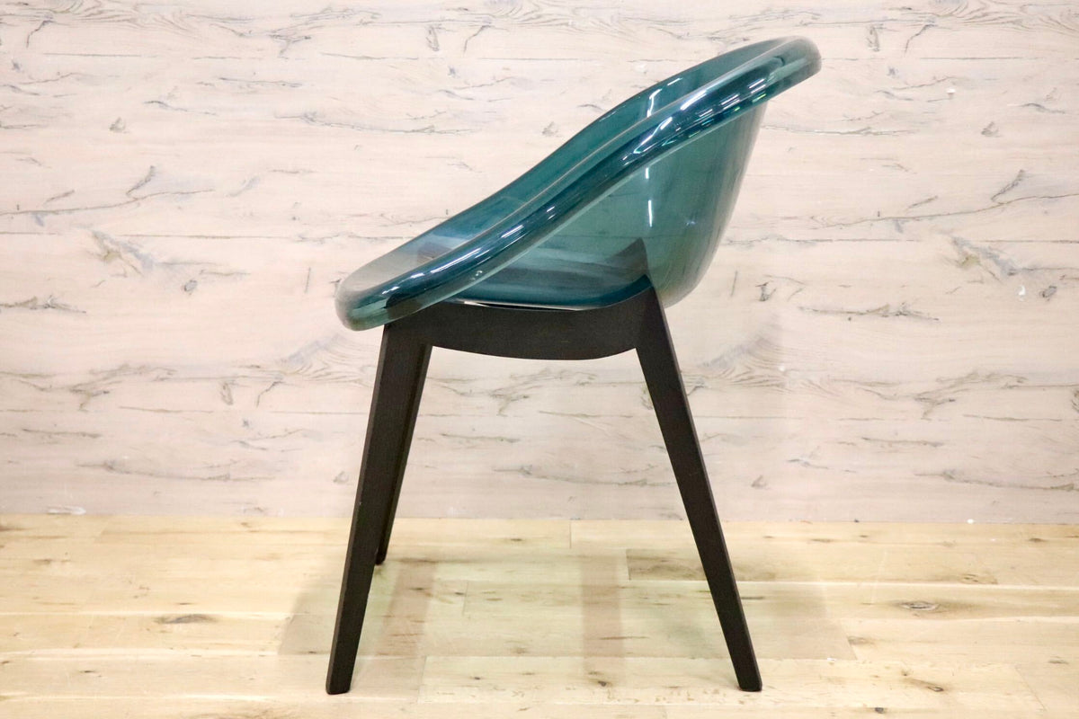 GMJH338A○Calligaris / カリガリス BLOOM ブルーム イタリア製 チェア アクアマリン クリアチェア モダン　