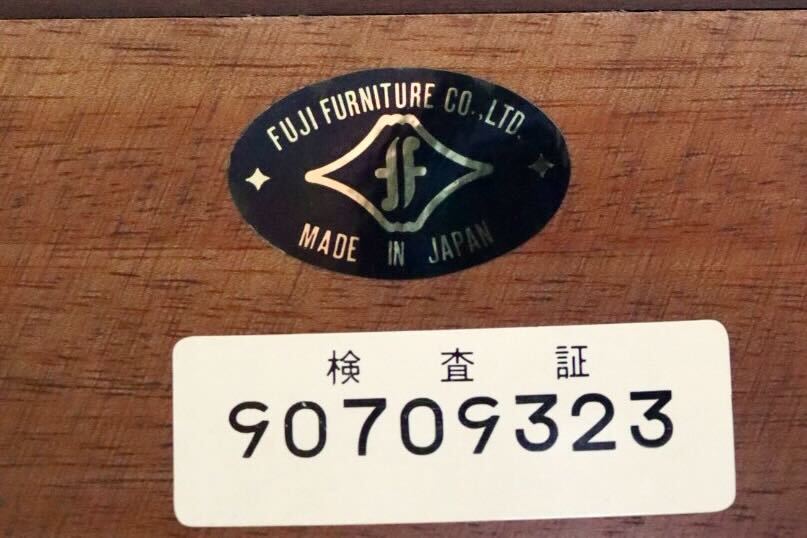 GMIH138○FUJI FURNITURE / 冨士ファニチア センターテーブル リビングテーブル ローテーブル 座卓 ちゃぶ台 ガラス 応接 モダン 国産家具