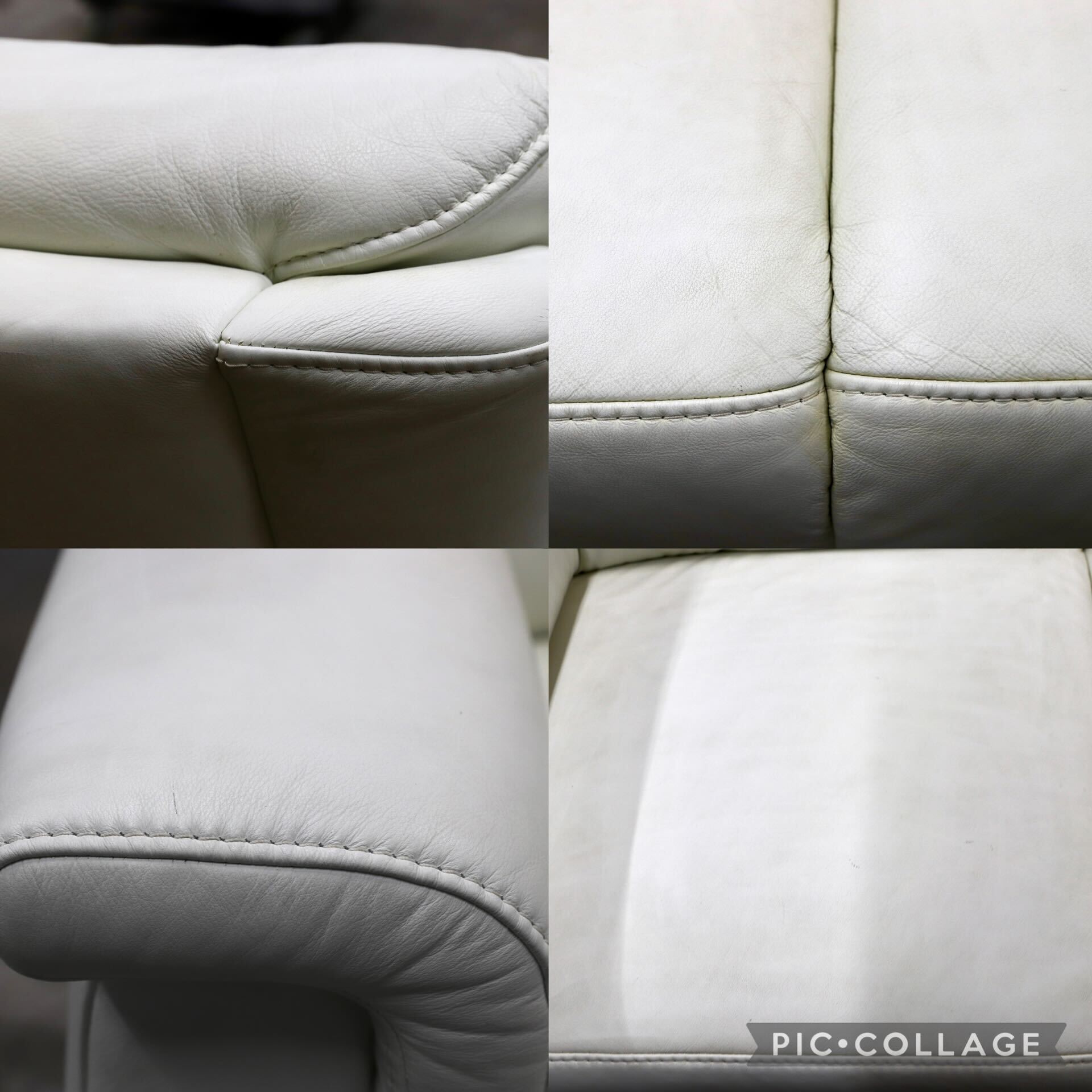 GMIH500B○himolla / ヒモラ ベルク 2人掛けソファ ラブソファ ホワイト 総革 ドイツ IDC大塚家具 約30万.