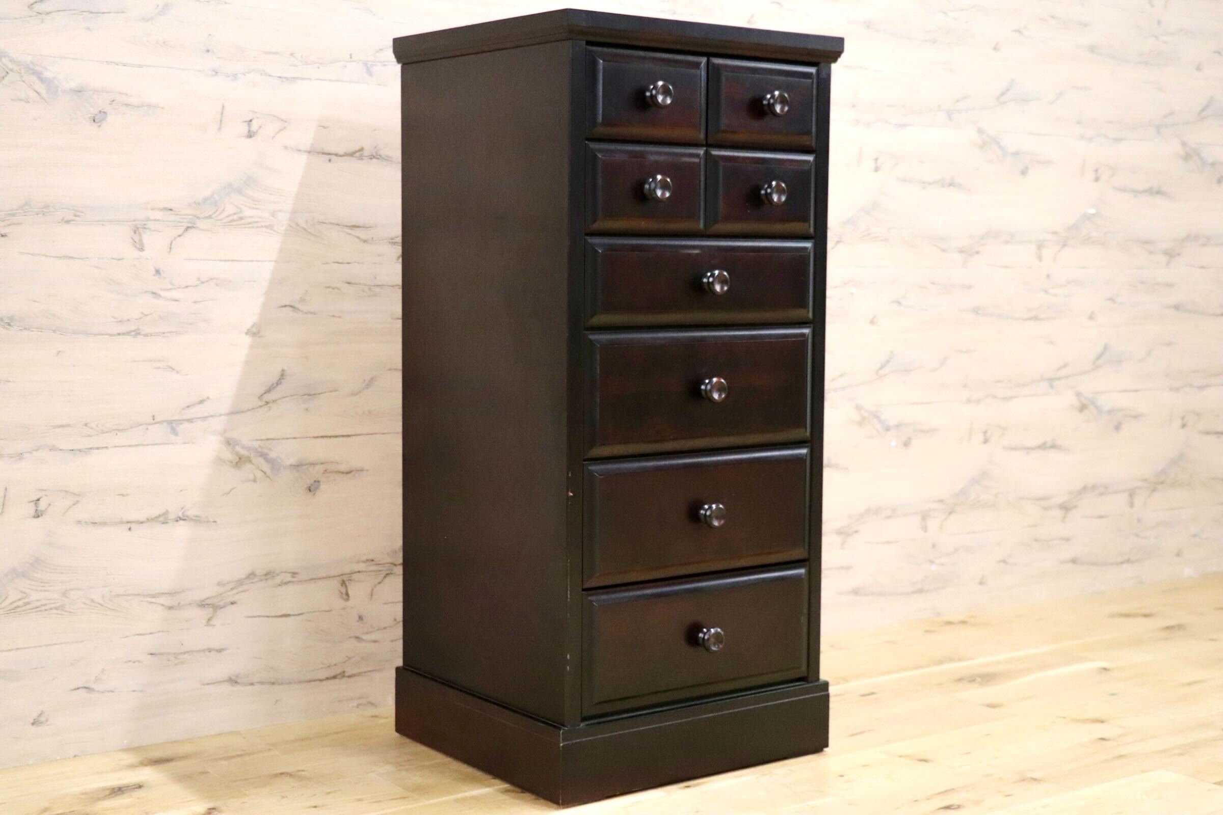 GMJS56○整理箪笥 チェスト 収納家具 引き出し 和モダン 和家具 スリムチェスト 箪笥 和室 古民家 民芸調チェスト 検） 北海道民芸家具