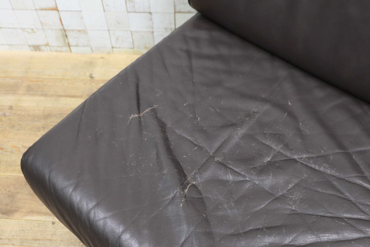 GMJK474B〇冨士ファニチア / Fuji Furniture 本革 1人掛けソファ シングルソファ ヴィンテージ ブラウン 国産家具