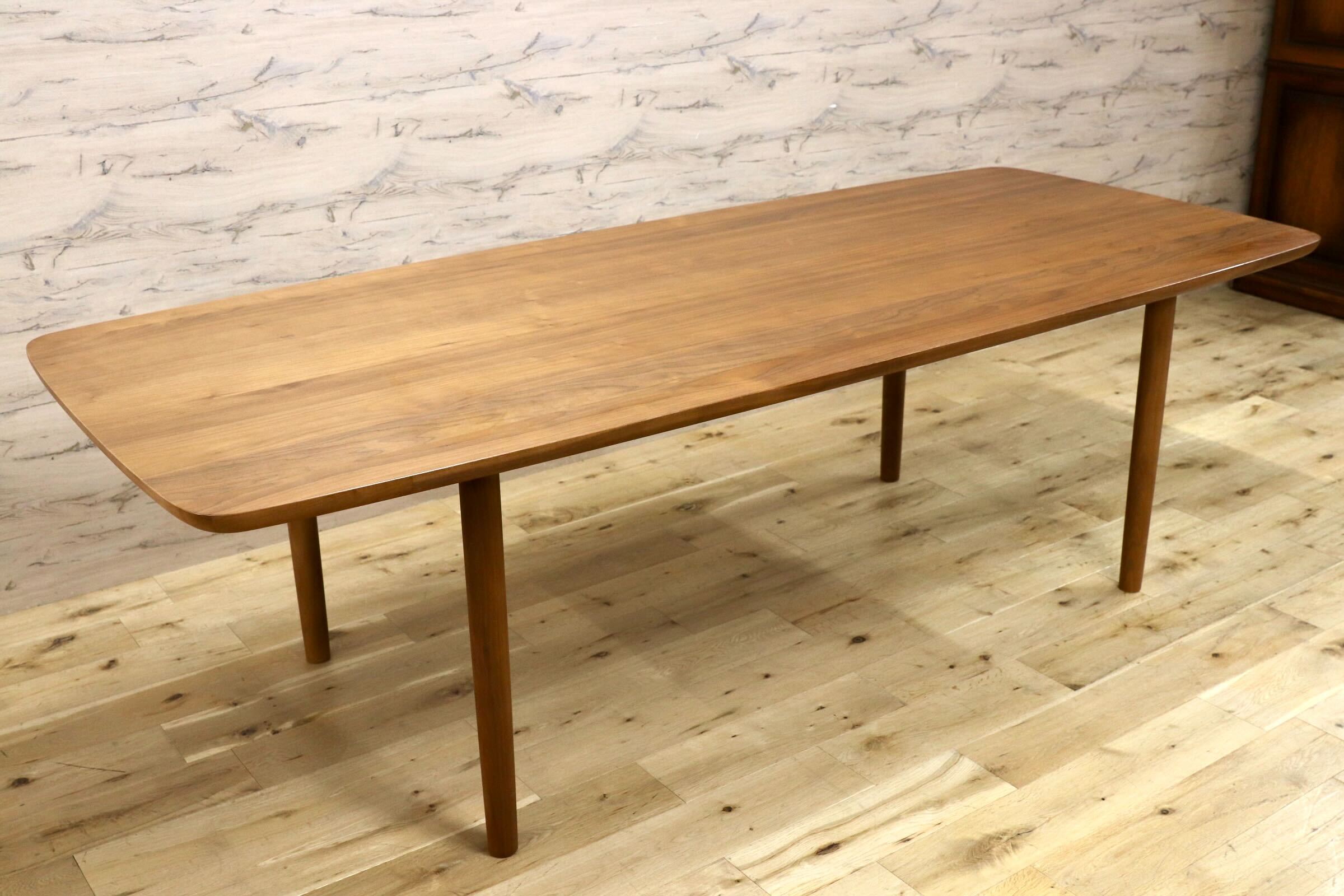 GMIH431○CONDE HOUSE / カンディハウス KAMUY LUX ダイニングテーブル 食卓テーブル ウォールナット 定価49.3万 深澤直人 展示品