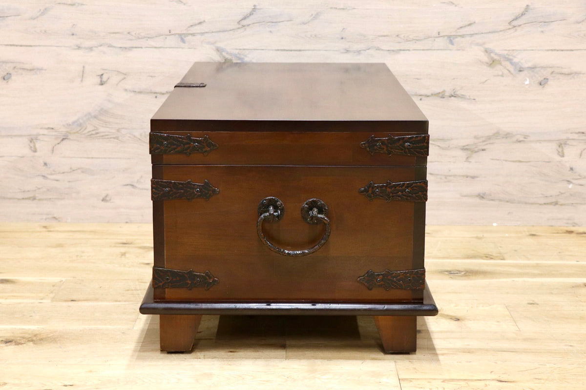 GMJH331A◯KOIZUMI / コイズミ 収納家具 トランクテーブル 収納ボックス 収納箱 木箱 ディスプレイ 店舗什器 アンティーク調 和モダン 宝箱