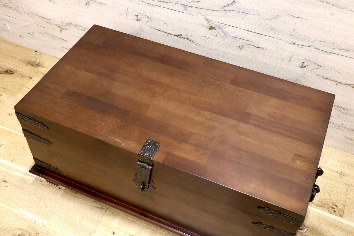 GMJH331A◯KOIZUMI / コイズミ 収納家具 トランクテーブル 収納ボックス 収納箱 木箱 ディスプレイ 店舗什器 アンティーク調 和モダン 宝箱