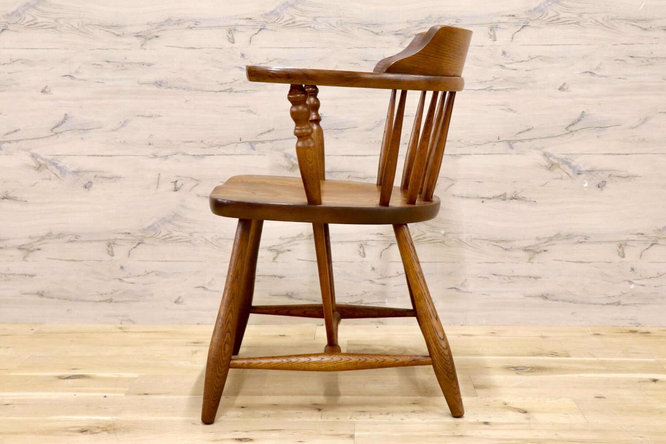 GMIK911D○柏木工 / KASHIWA ダイニングチェア アームチェア ウィンザーチェア 椅子 レトロ カントリー ナチュラル アンティーク 国産家具