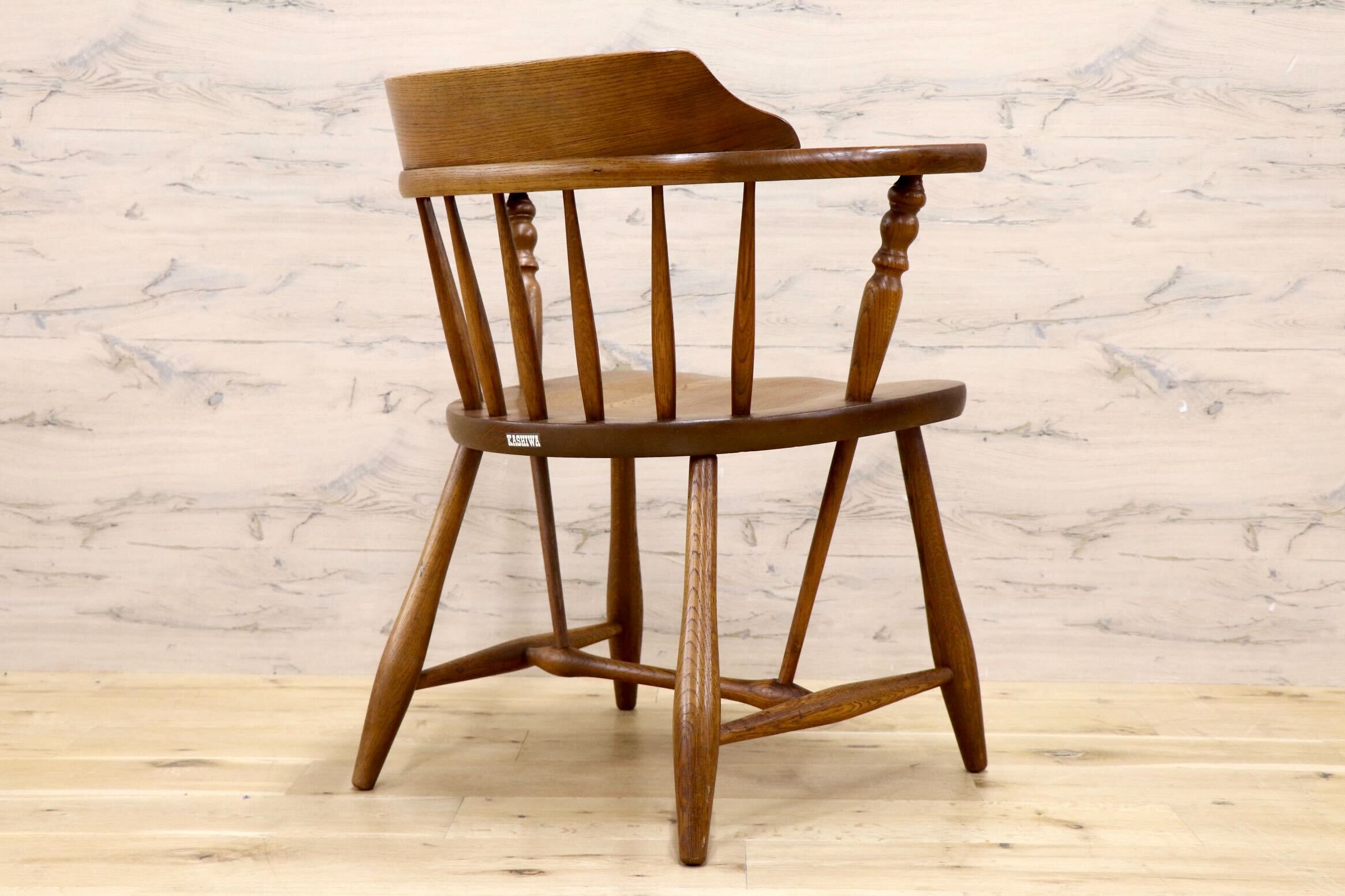 GMIK911D○柏木工 / KASHIWA ダイニングチェア アームチェア ウィンザーチェア 椅子 レトロ カントリー ナチュラル アンティーク 国産家具