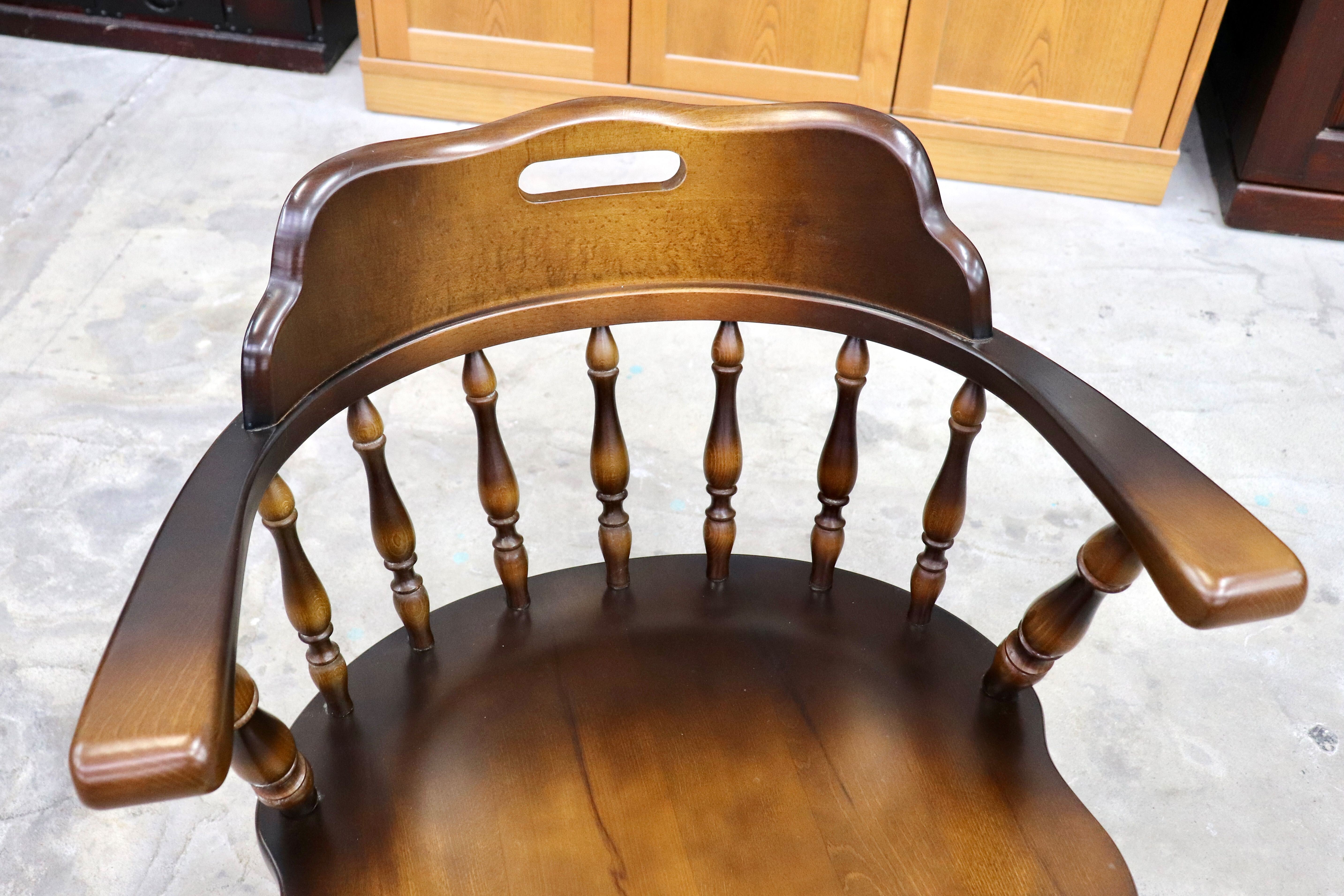 GMIH317A○飛騨産業 / HIDA キツツキ アームチェア 2脚セット ダイニングチェア キャプテンチェア 椅子 ヴィンテージ 無垢 国産家具