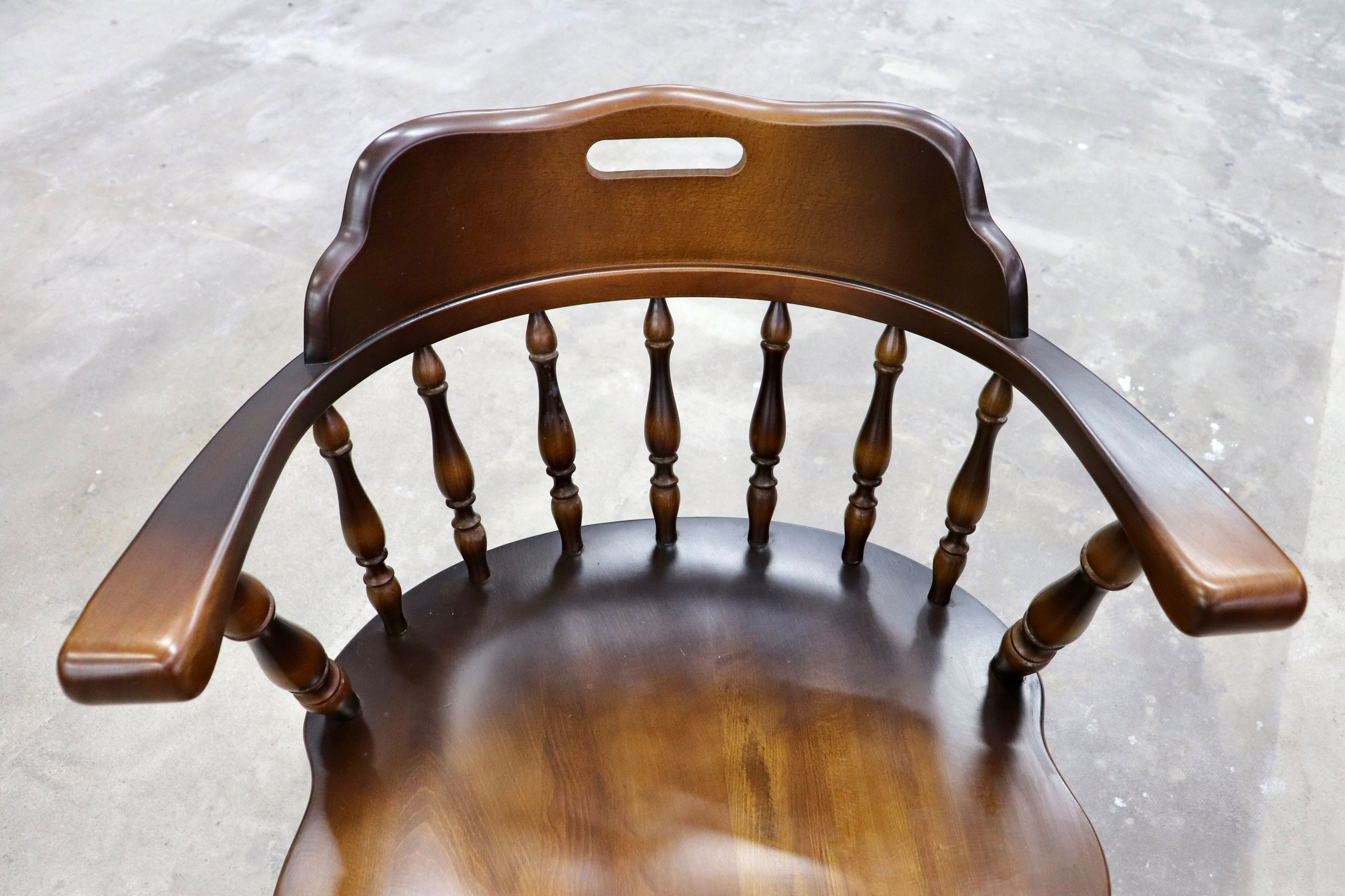 GMIH317A○飛騨産業 / HIDA キツツキ アームチェア 2脚セット ダイニングチェア キャプテンチェア 椅子 ヴィンテージ 無垢 国産家具