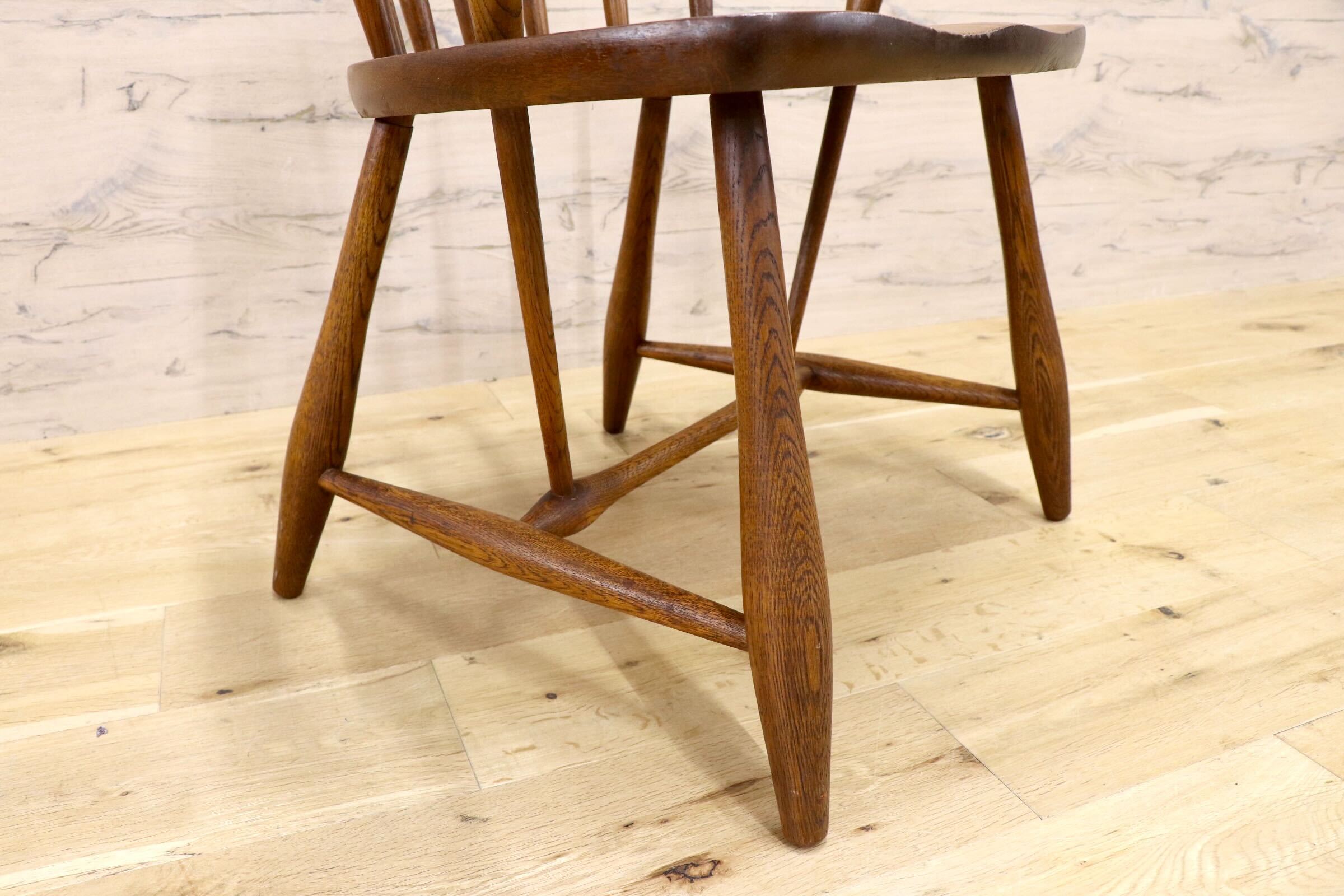 GMIK911D○柏木工 / KASHIWA ダイニングチェア アームチェア ウィンザーチェア 椅子 レトロ カントリー ナチュラル アンティーク 国産家具