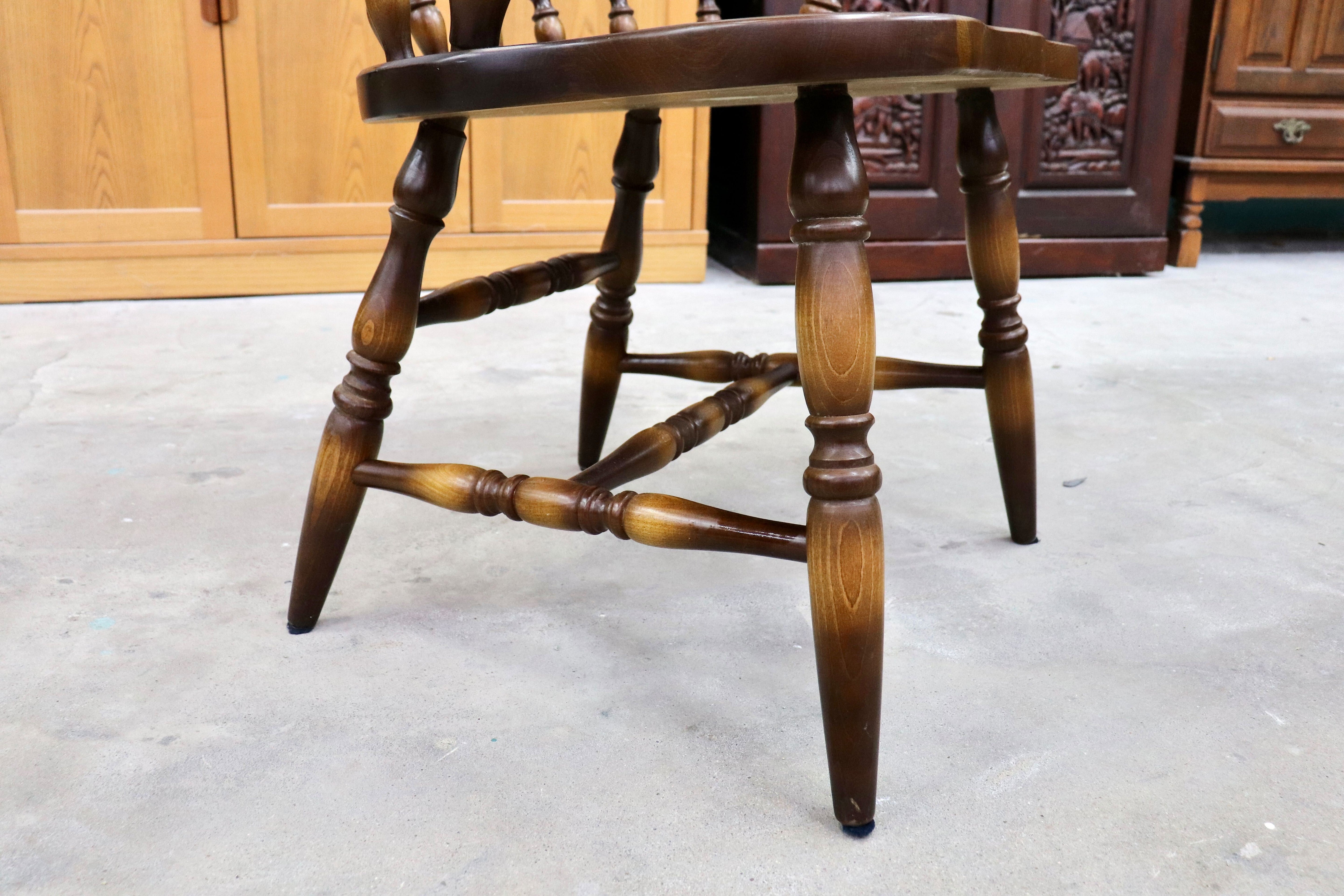 GMIH317A○飛騨産業 / HIDA キツツキ アームチェア 2脚セット ダイニングチェア キャプテンチェア 椅子 ヴィンテージ 無垢 国産家具