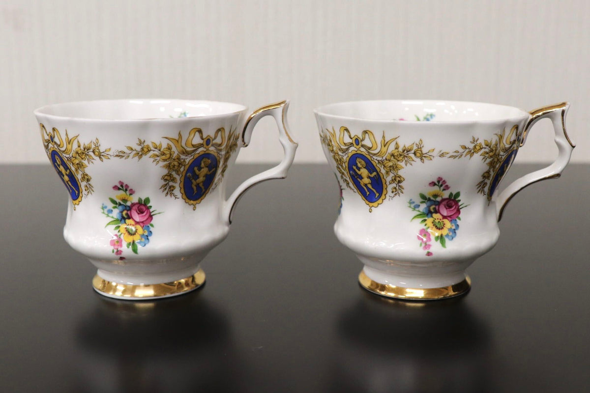 GMJH332A○ROYAL WINDSOR / ロイヤルウィンザー カップ＆ソーサー 2客セット ペア ティーカップ コーヒーカップ ヴィンテージ 英国製