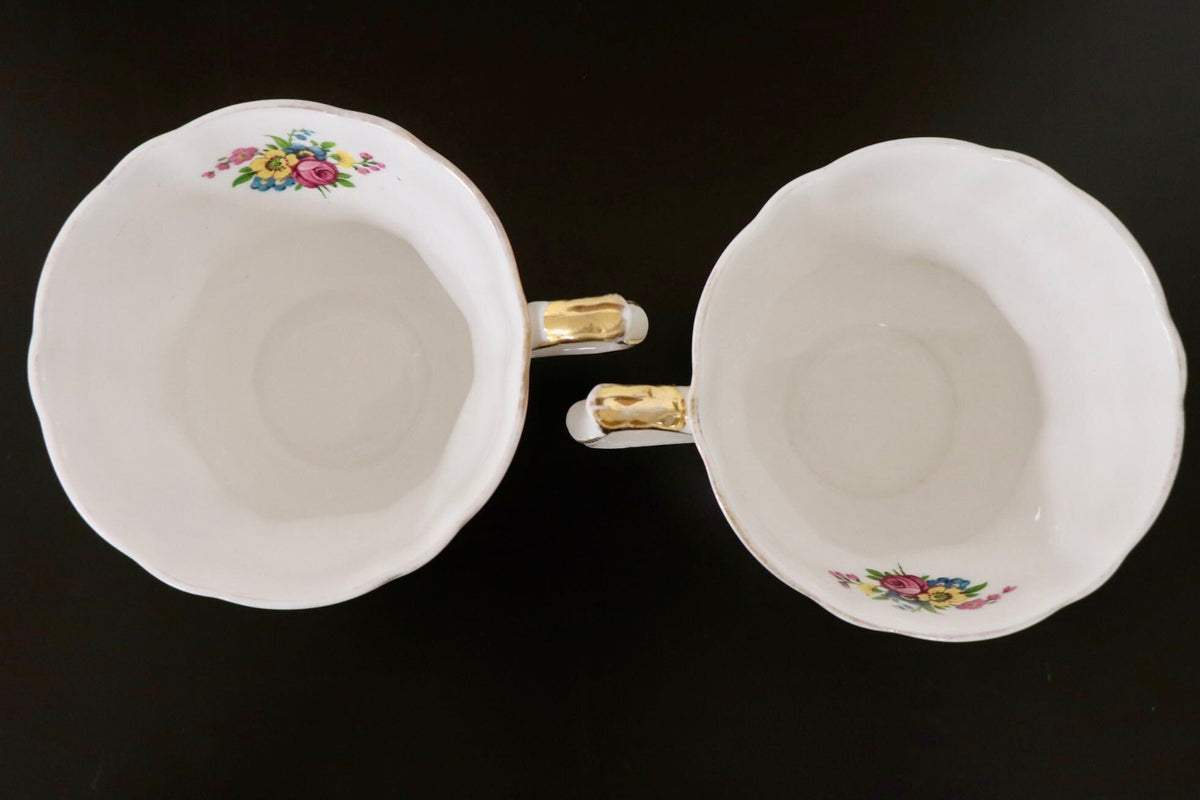 GMJH332A○ROYAL WINDSOR / ロイヤルウィンザー カップ＆ソーサー 2客セット ペア ティーカップ コーヒーカップ ヴィンテージ 英国製