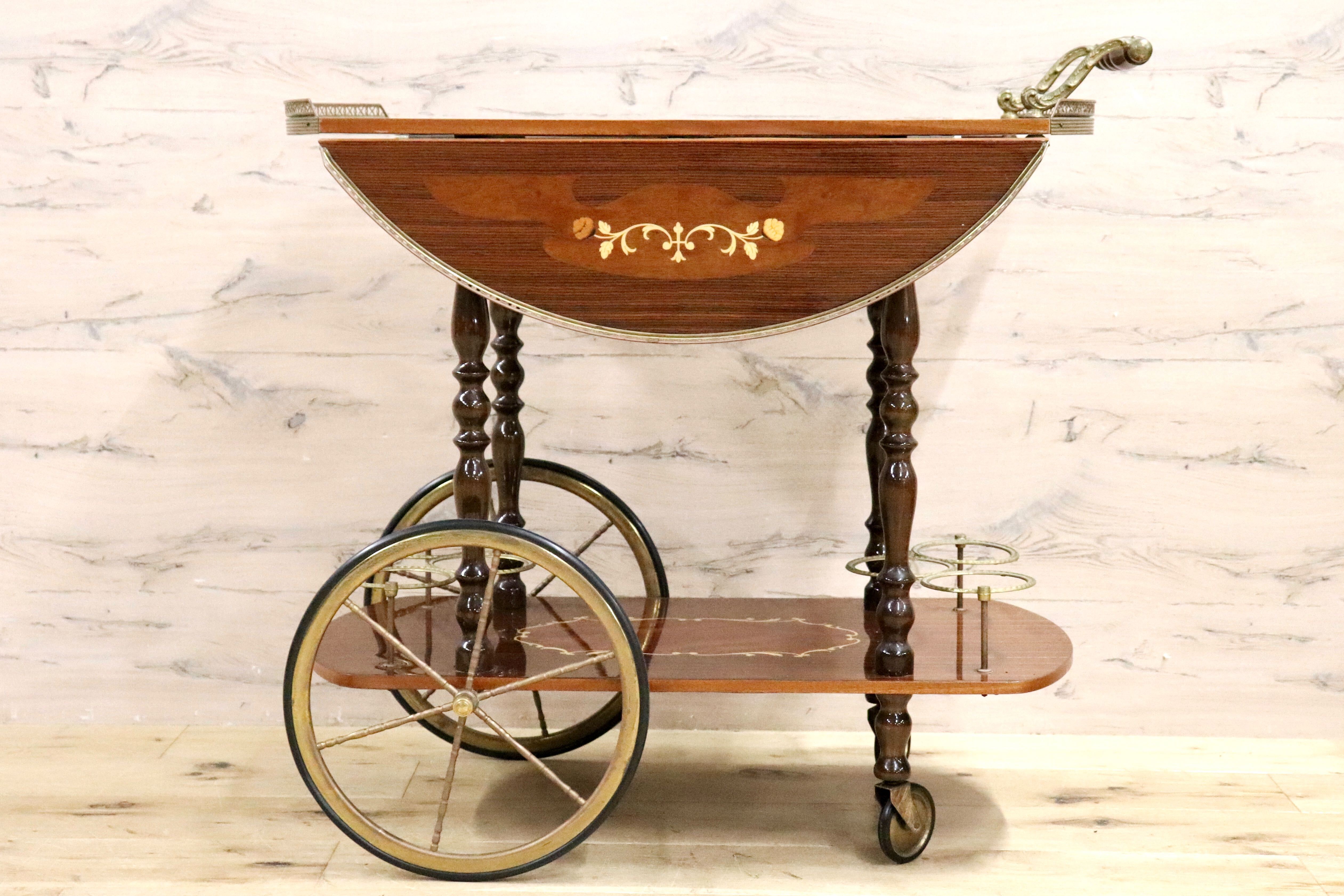 GMHK464○イタリア製 アンティーク キッチンワゴン ティーワゴン  