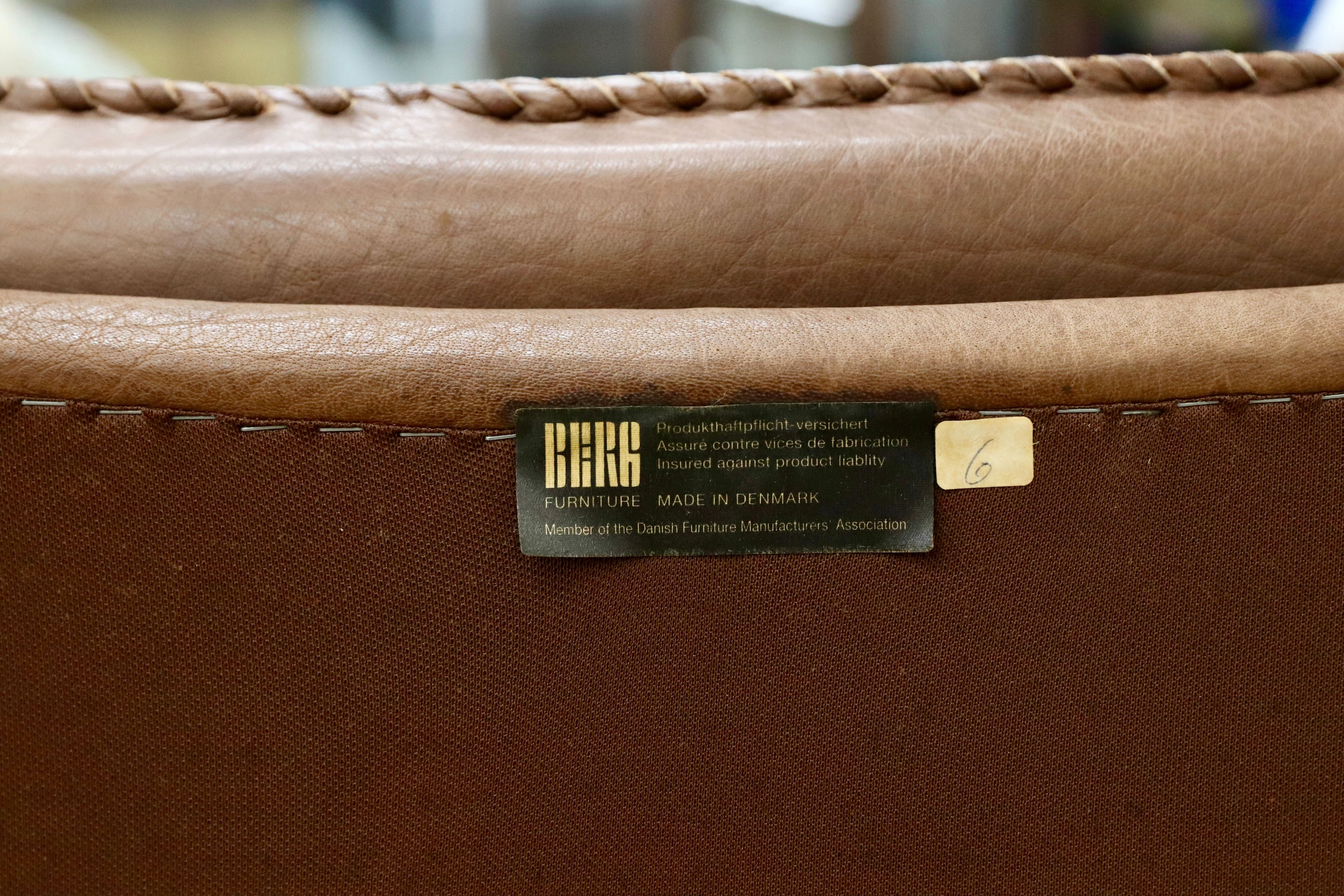 GMIO161A○BERG Furniture / ベルグファニチャー 1人掛けソファ ラウンジチェア 回転式 本革 ミッドセンチュリー ヴィンテージ デンマーク