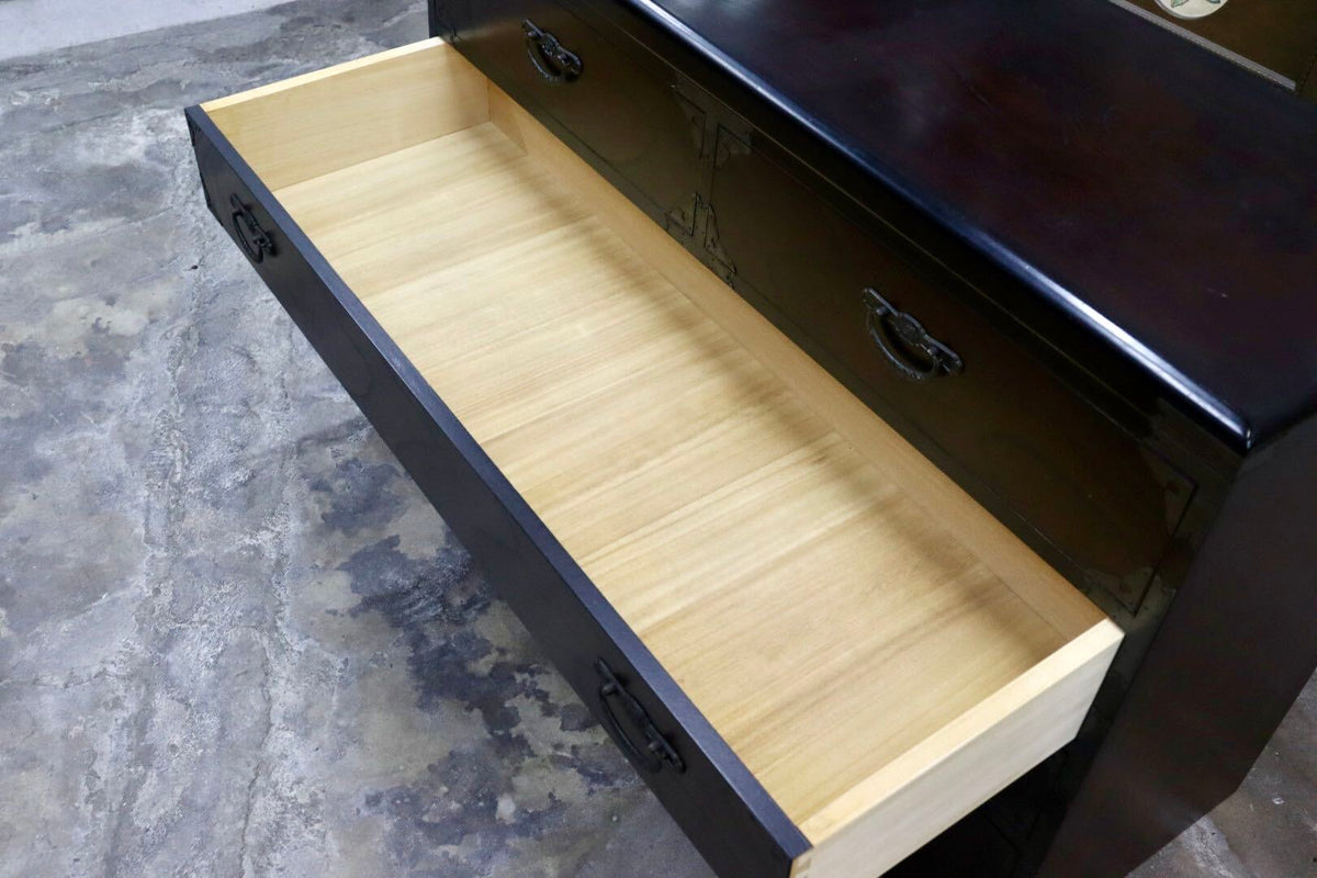 GMJS254◯民芸家具 整理箪笥 チェスト 和箪笥 時代箪笥 収納家具 レトロ 和家具 和モダン 和室 古民家 インテリア 検）筑後民芸