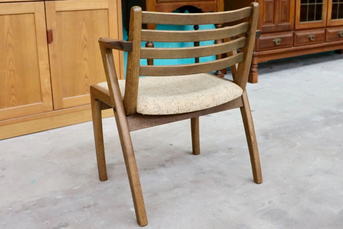 GMIH77D○昭和レトロ 北欧スタイル ヴィンテージ ダイニングチェア サイドチェア 椅子 楢材 レトロ