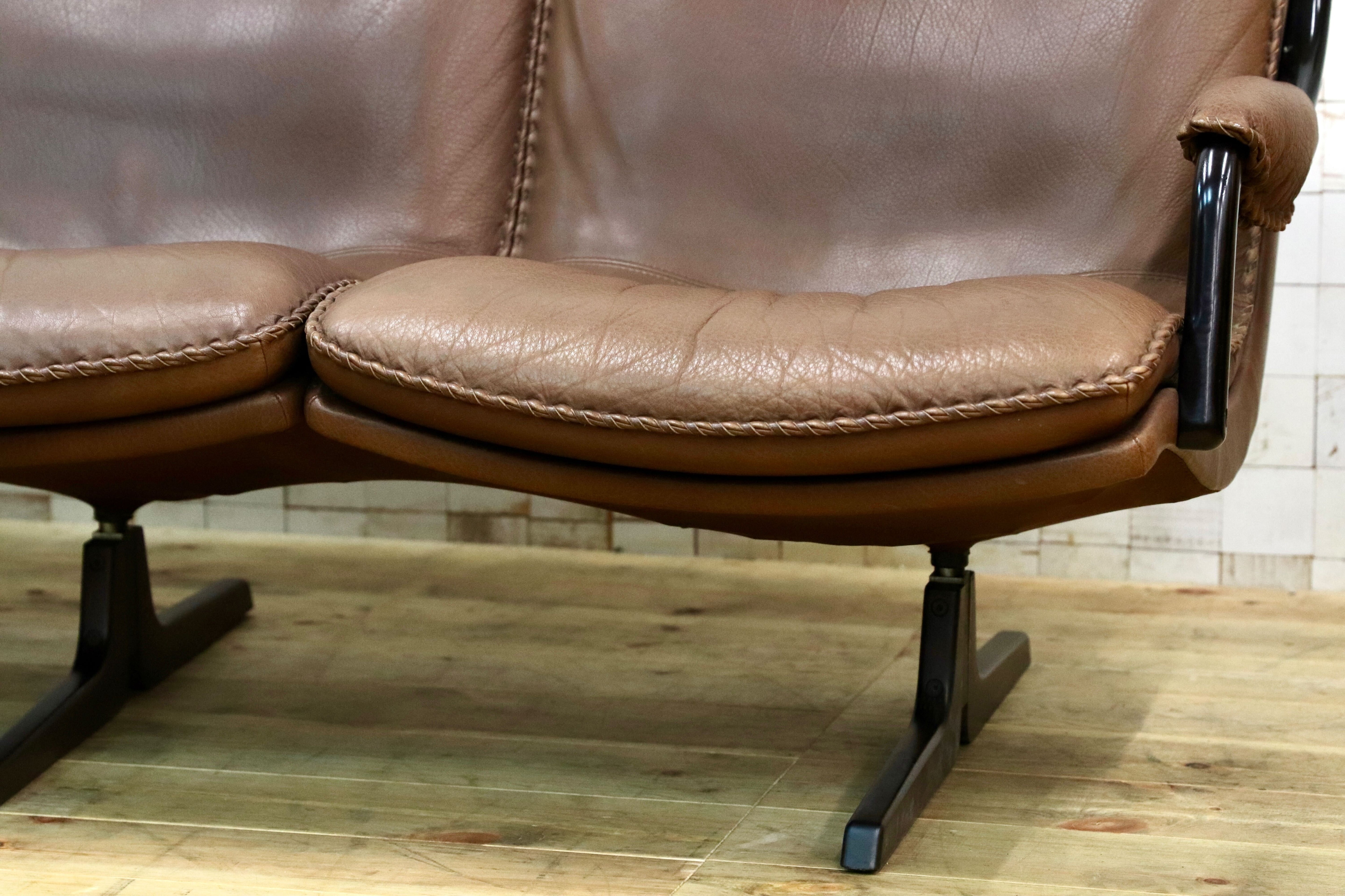 GMIO161C○BERG Furniture / ベルグファニチャー 3人掛けソファ トリプルソファ 長椅子 本革 ミッドセンチュリー ヴィンテージ デンマーク