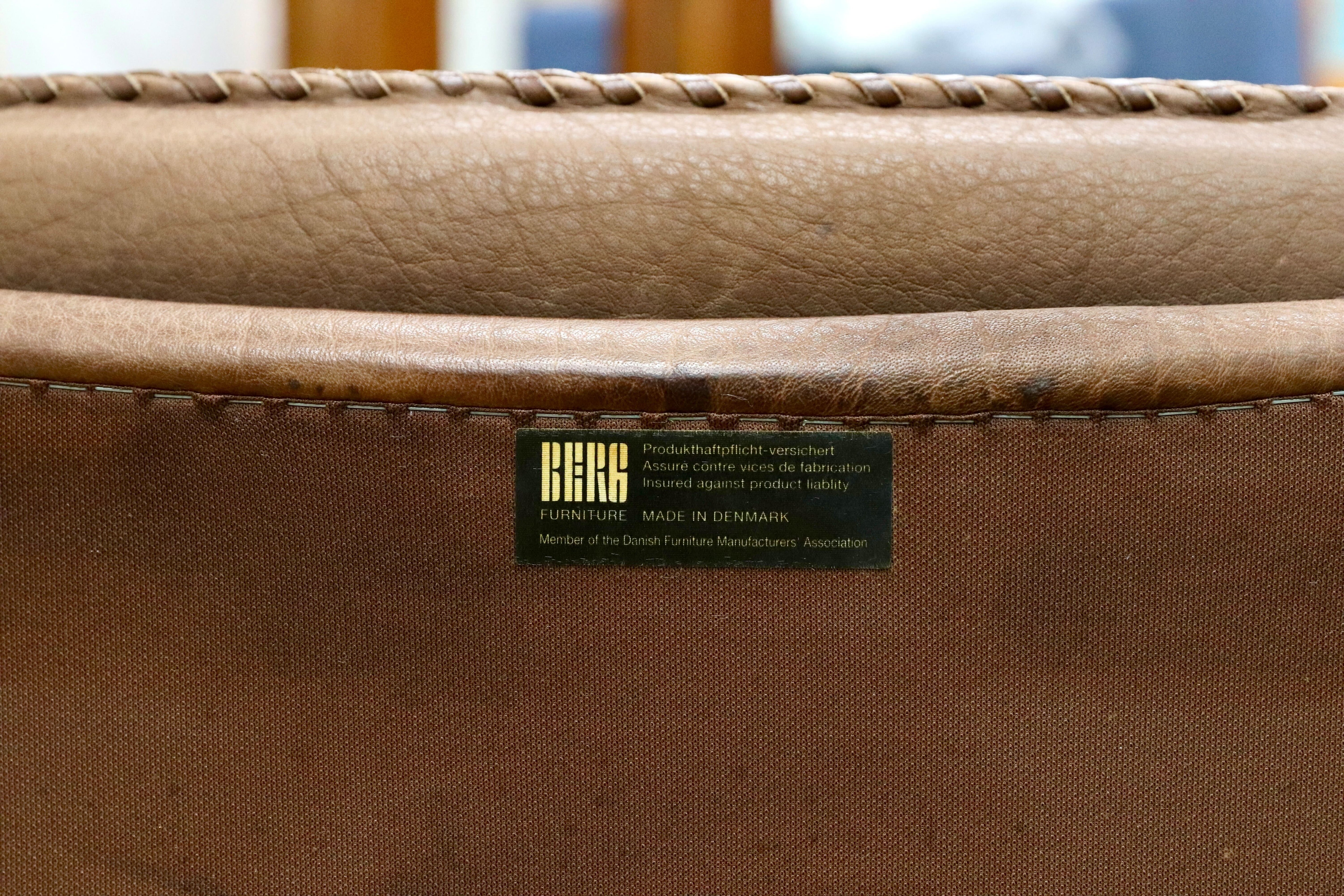 GMIO161C○BERG Furniture / ベルグファニチャー 3人掛けソファ トリプルソファ 長椅子 本革 ミッドセンチュリー ヴィンテージ デンマーク