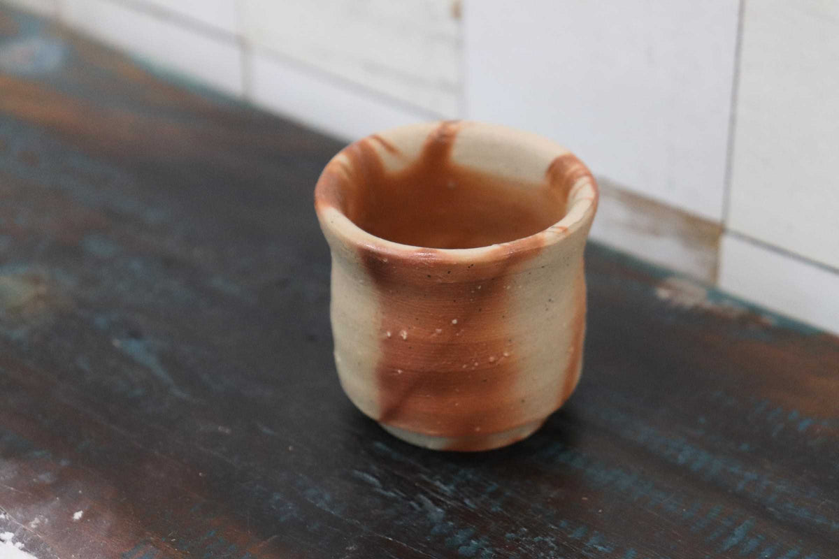 GMJH402C◯備前焼 木村隆明作 ぐい呑 酒呑 酒器 酒杯 共箱 栞付 一陽窯 伝統工芸