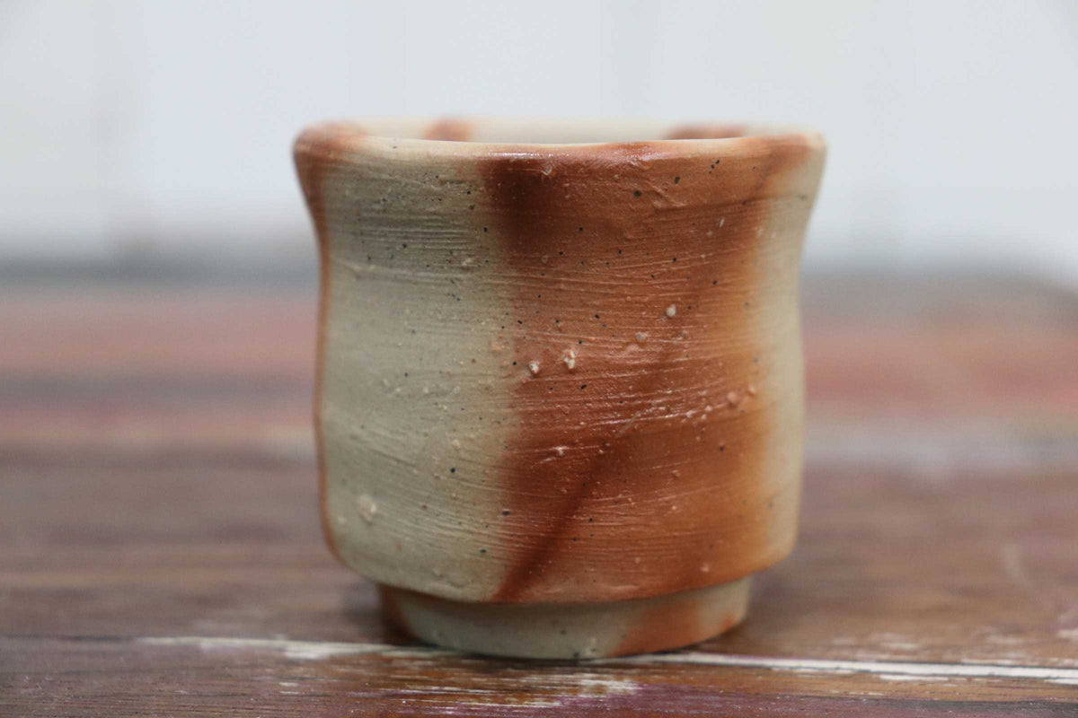 GMJH402C◯備前焼 木村隆明作 ぐい呑 酒呑 酒器 酒杯 共箱 栞付 一陽窯 伝統工芸