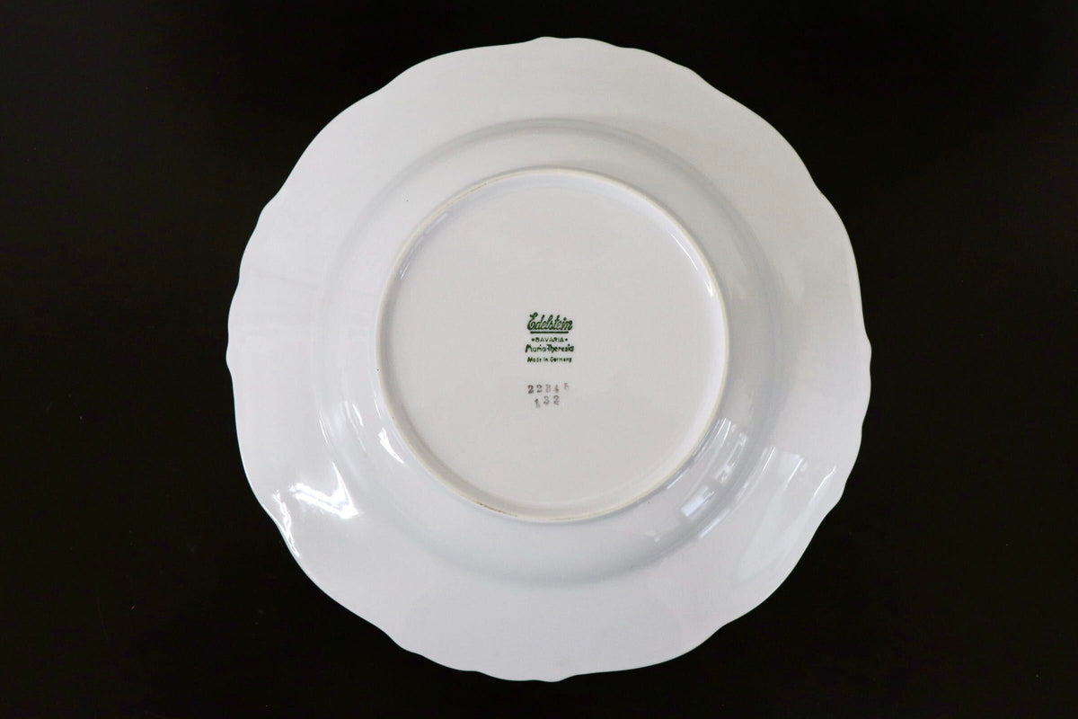 GMJH332C○ヴィンテージ Edelstein Bavaria エーデルシュタイン Maria-Theresia セピアローズ スープボウル 深皿 24cm 3枚セット ドイツ製