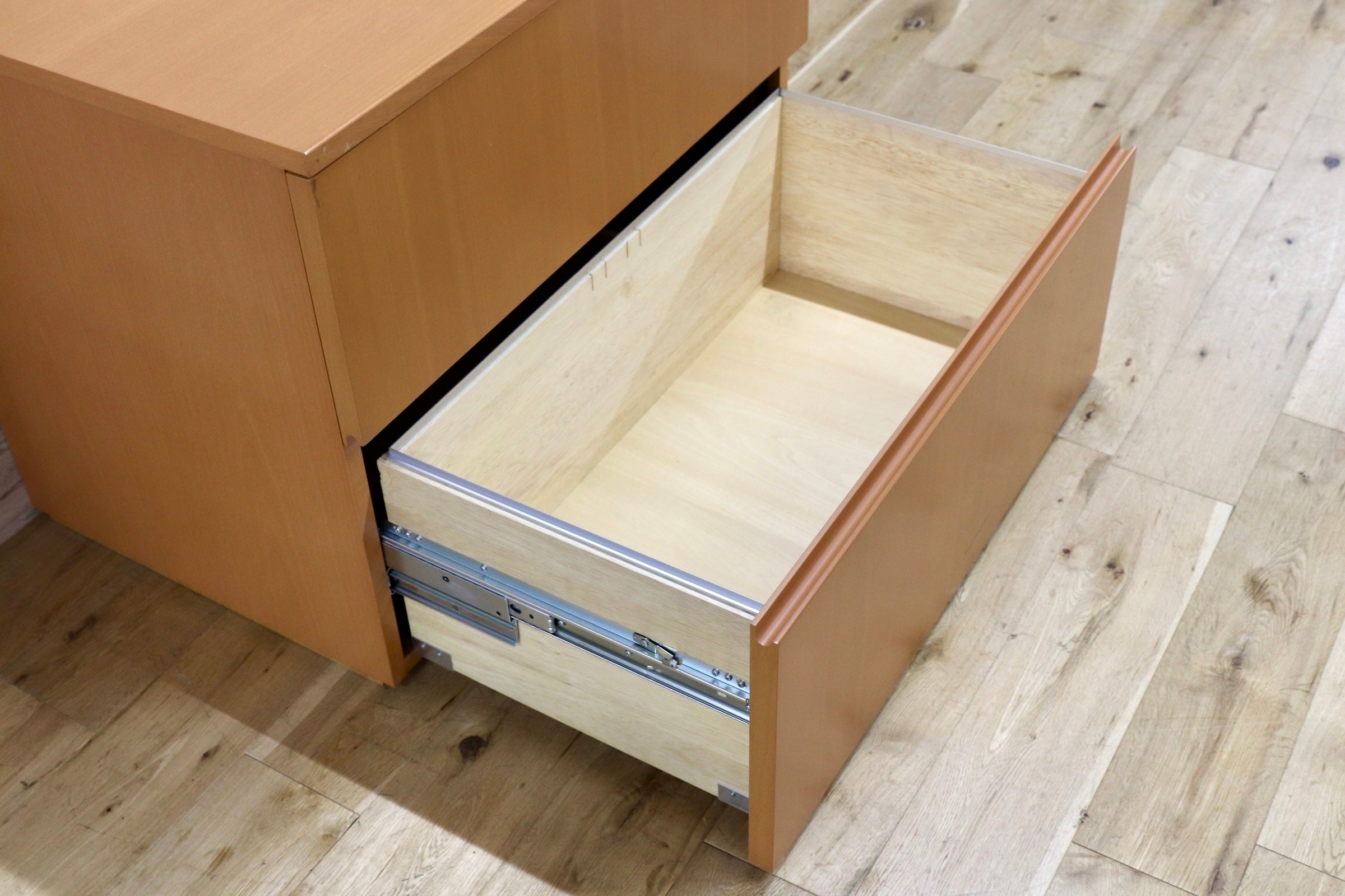 GMJH225D○Herman Miller / ハーマンミラー TSC-F-3-D ビーチ デスクキャビネット ラテラルファイル 二段引き出し オフィス ヴィンテージ
