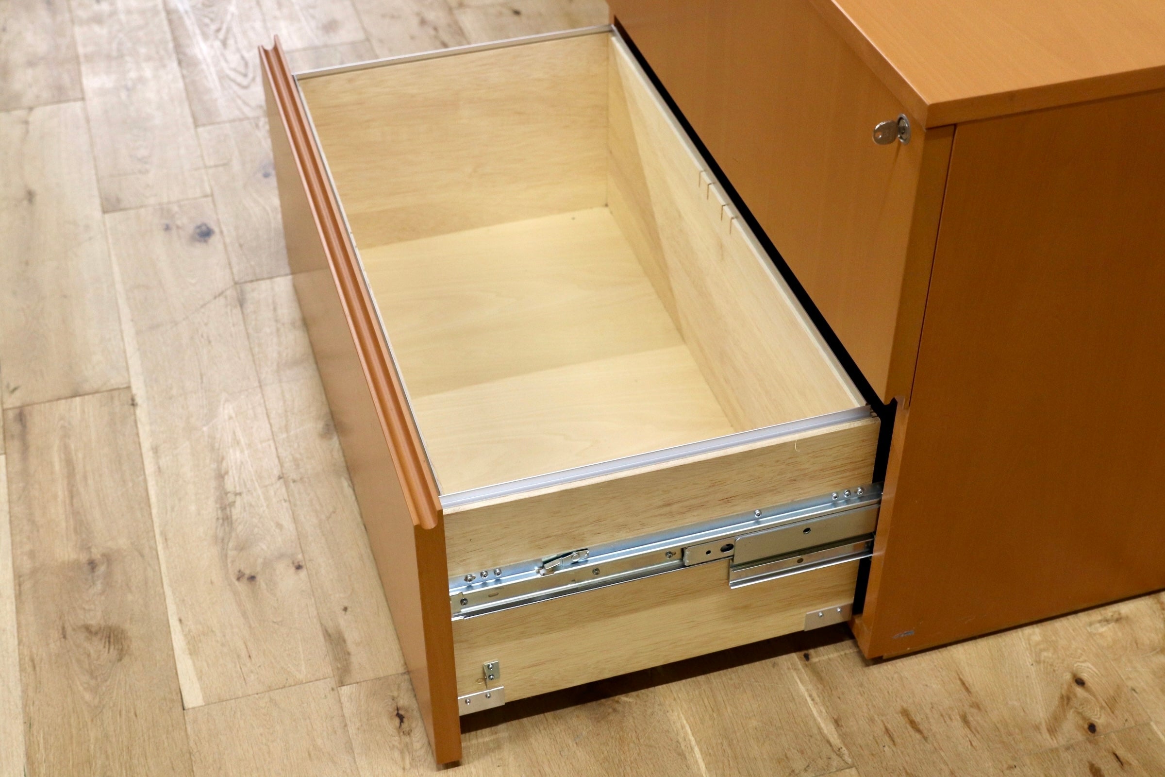 GMJH225D○Herman Miller / ハーマンミラー TSC-F-3-D ビーチ デスクキャビネット ラテラルファイル 二段引き出し オフィス ヴィンテージ
