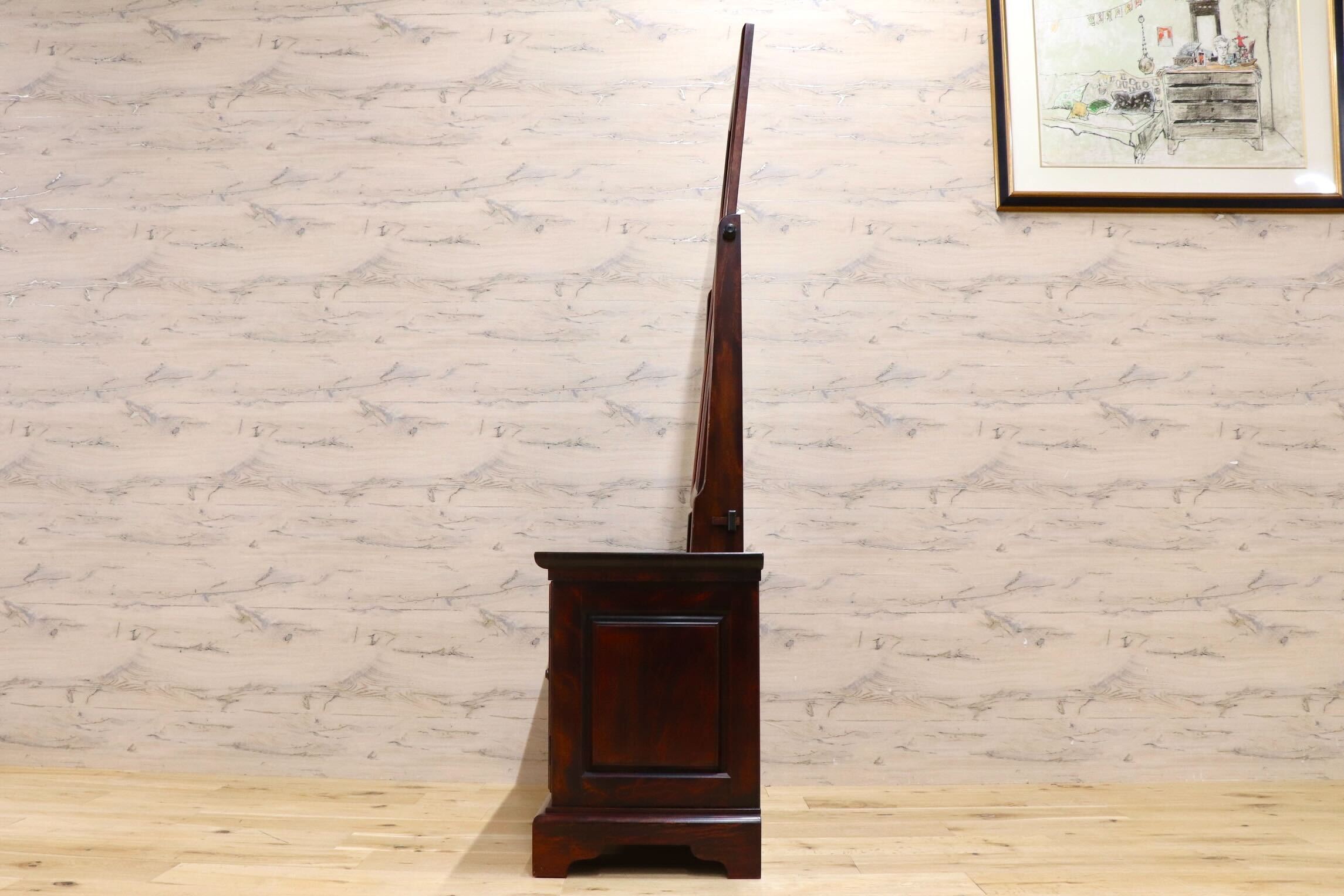 GMIK924A○九州民芸家具 鏡台 ドレッサー 天然木 伝統工芸 和家具 検)松本民芸家具 北海道民芸家具