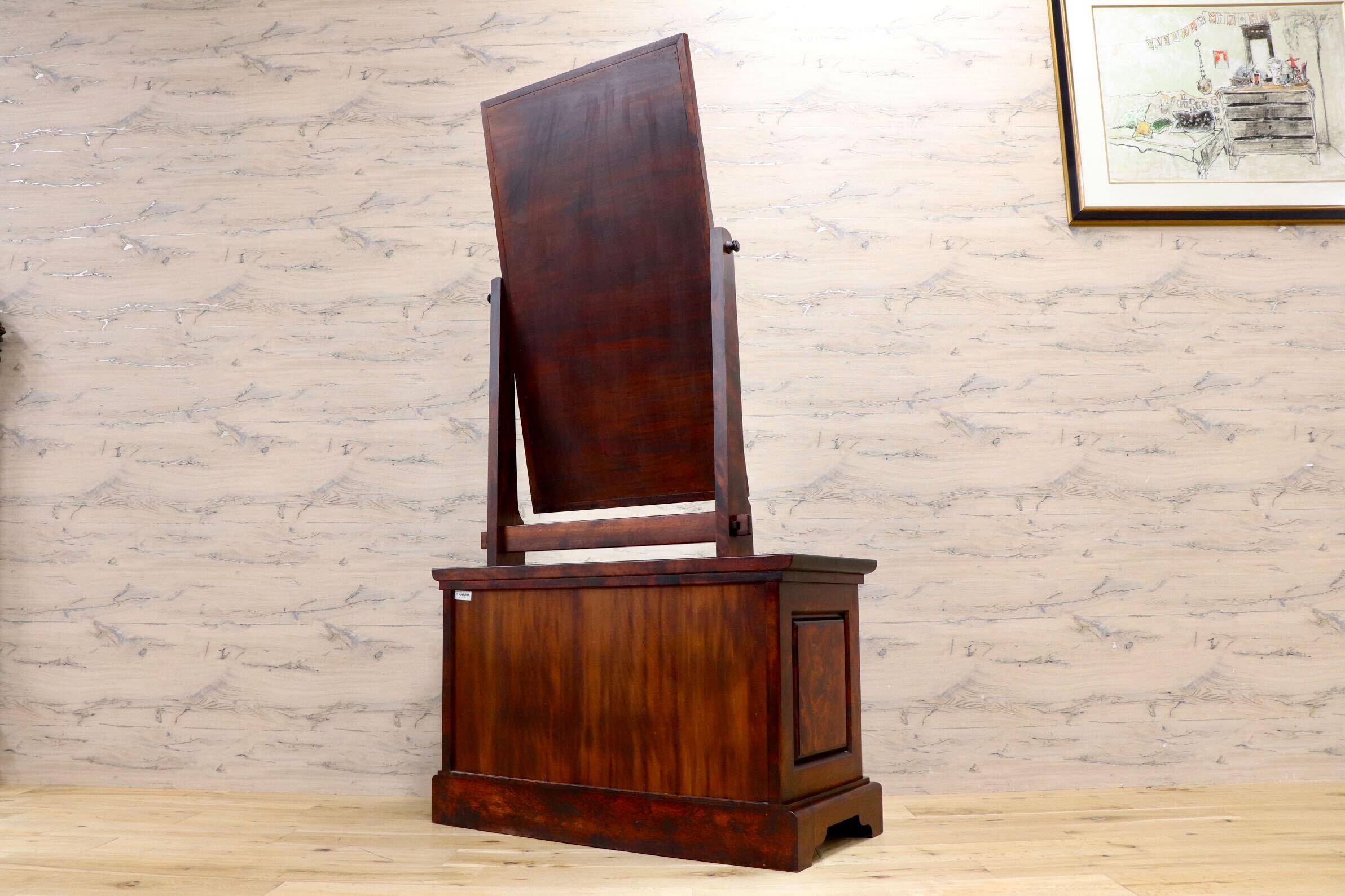 GMIK924A○九州民芸家具 鏡台 ドレッサー 天然木 伝統工芸 和家具 検)松本民芸家具 北海道民芸家具