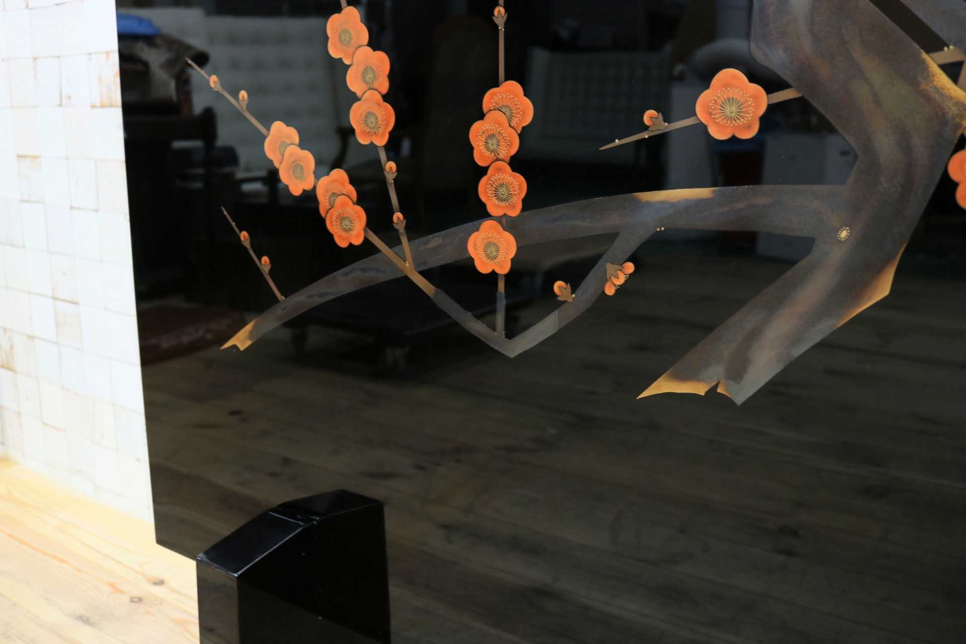 GMHH26○衝立 パーテーション オブジェ 飾り板 仕切り板 間仕切り 和家具 和モダン 和室 座敷 古民家 レトロ